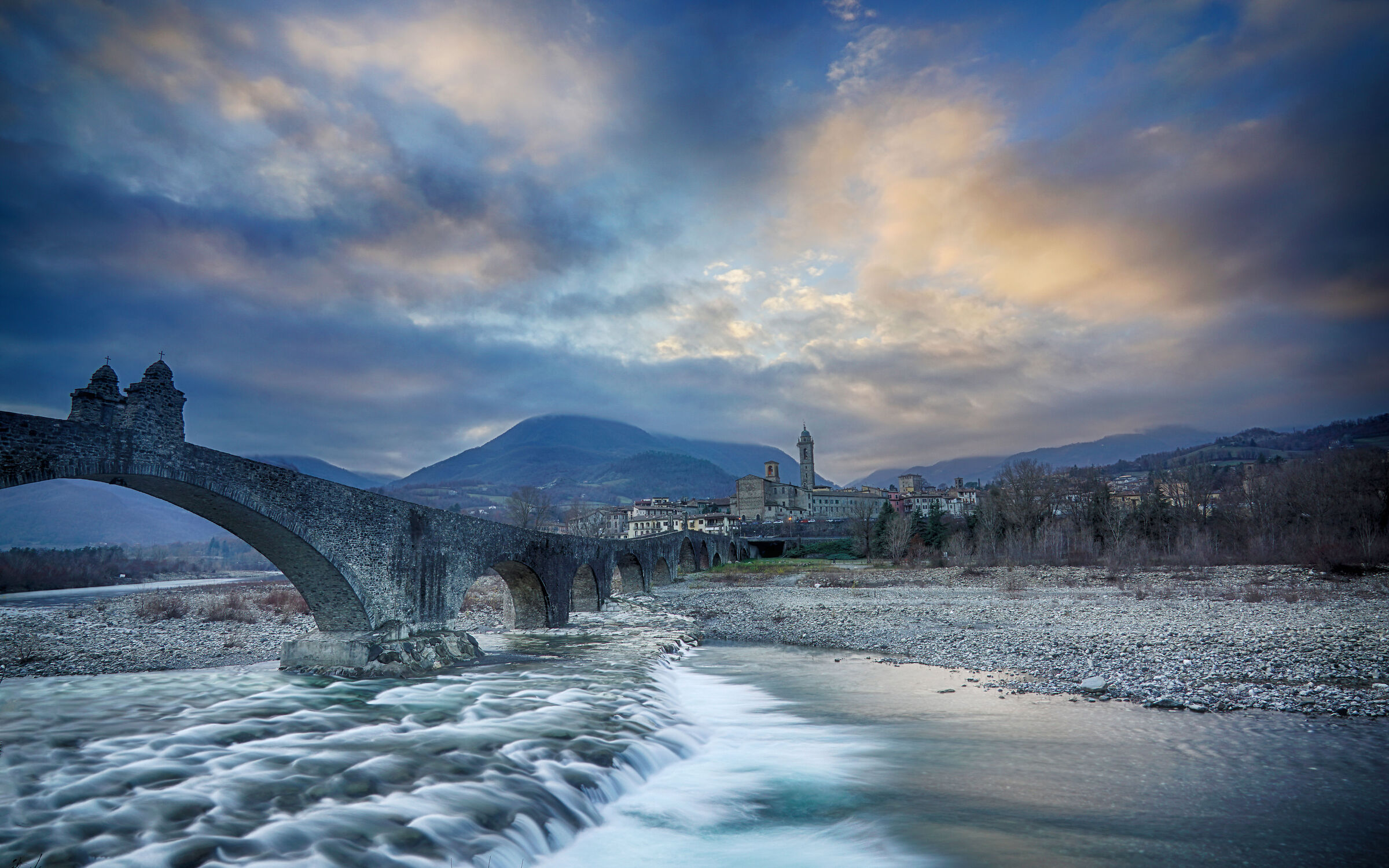 Ponte Gobbo al tramonto - Bobbio 12.22