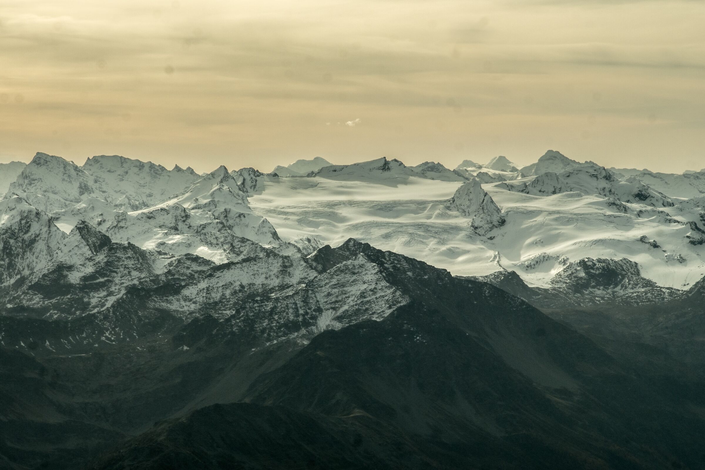 Alpi dal monte bianco