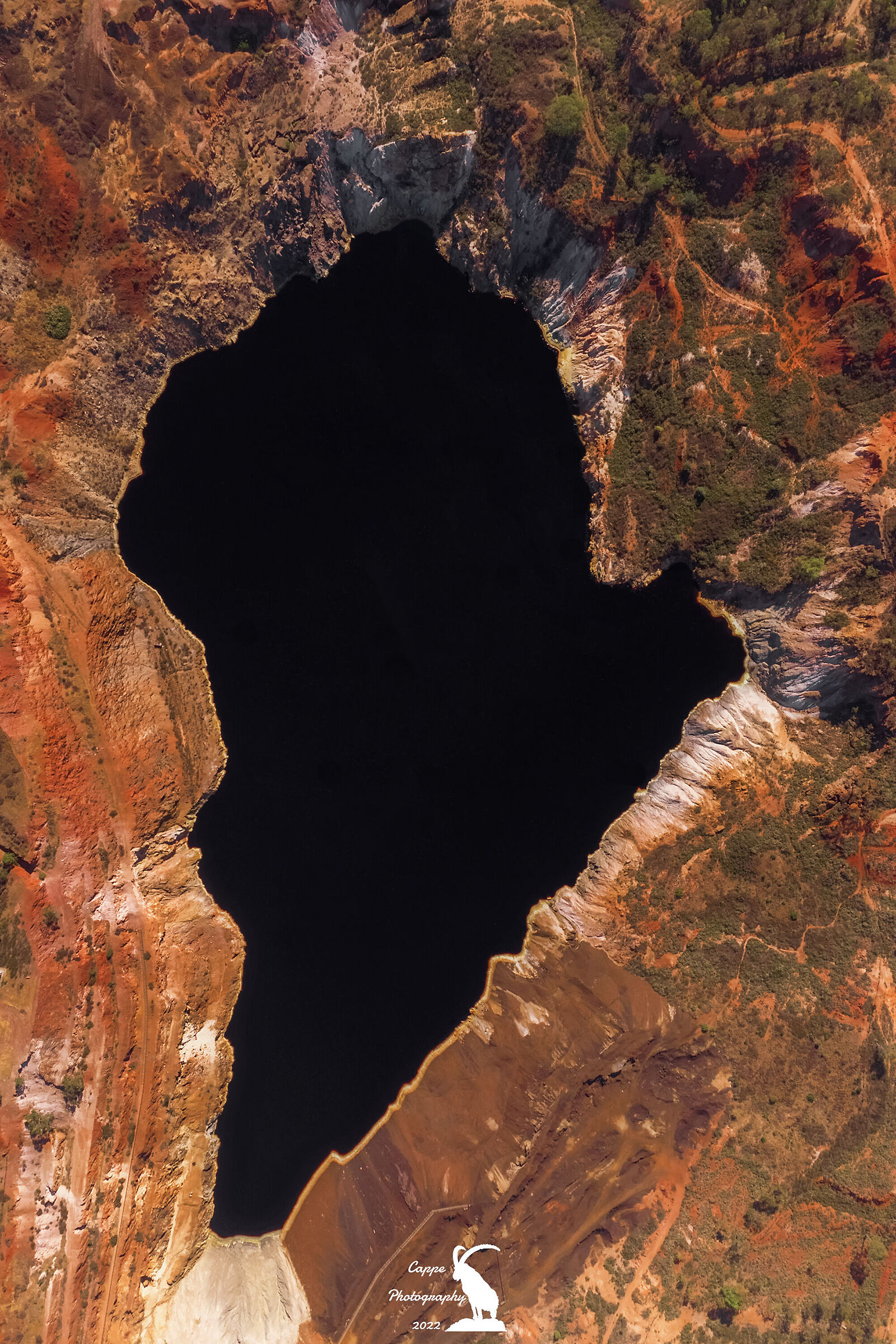 Aerial view of Lake Acid