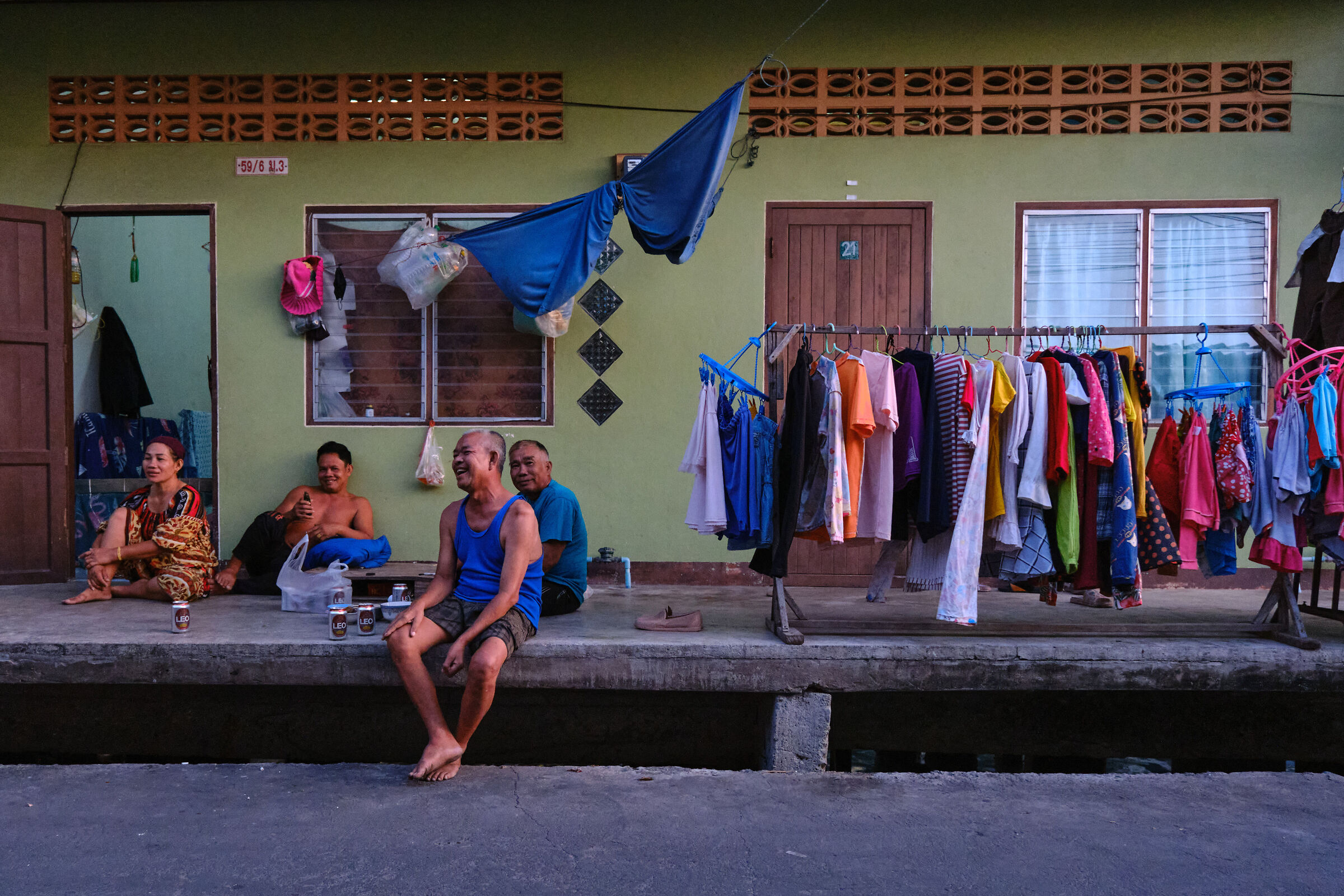 At the first sunset of the year