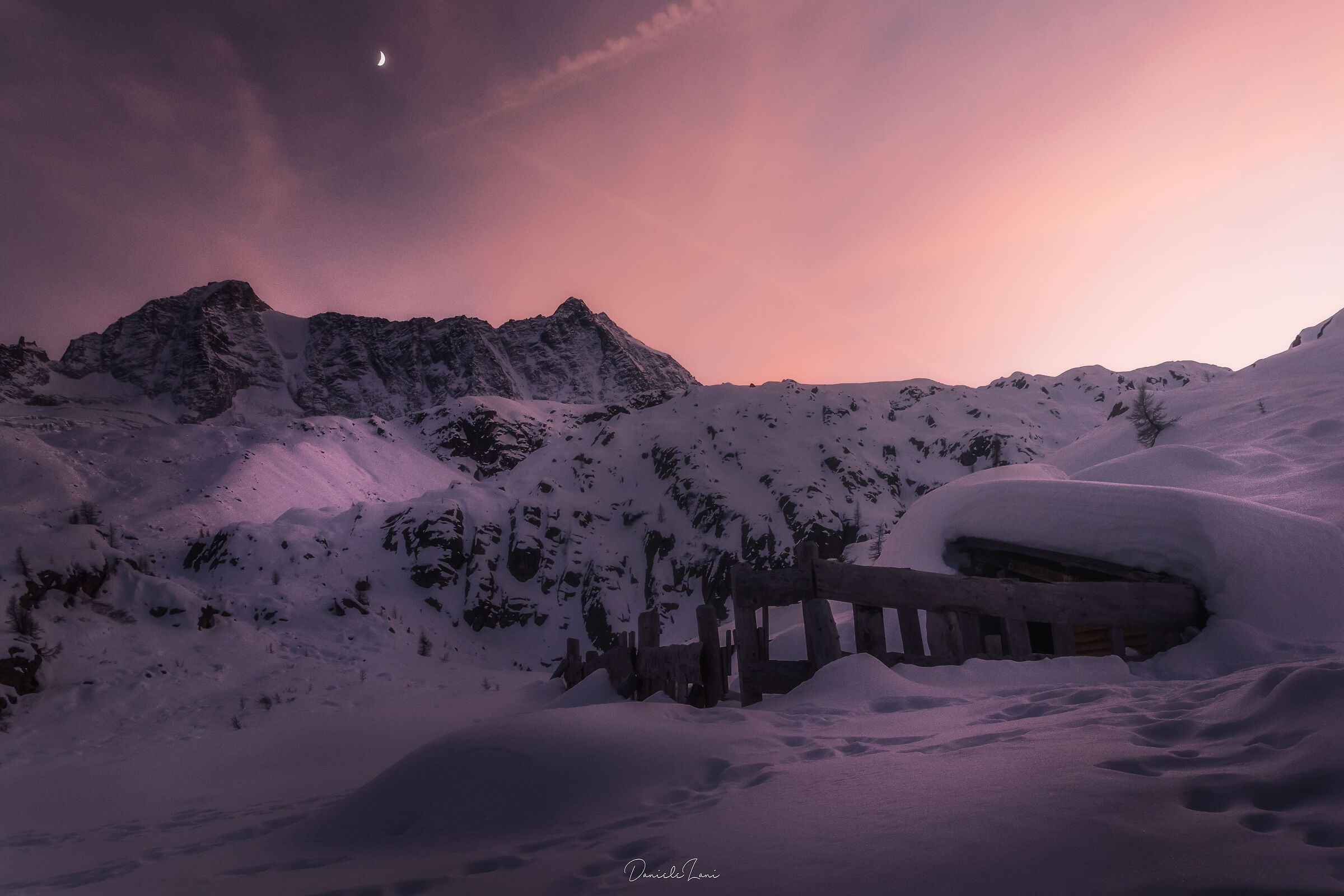 Tramonto vista Presanella