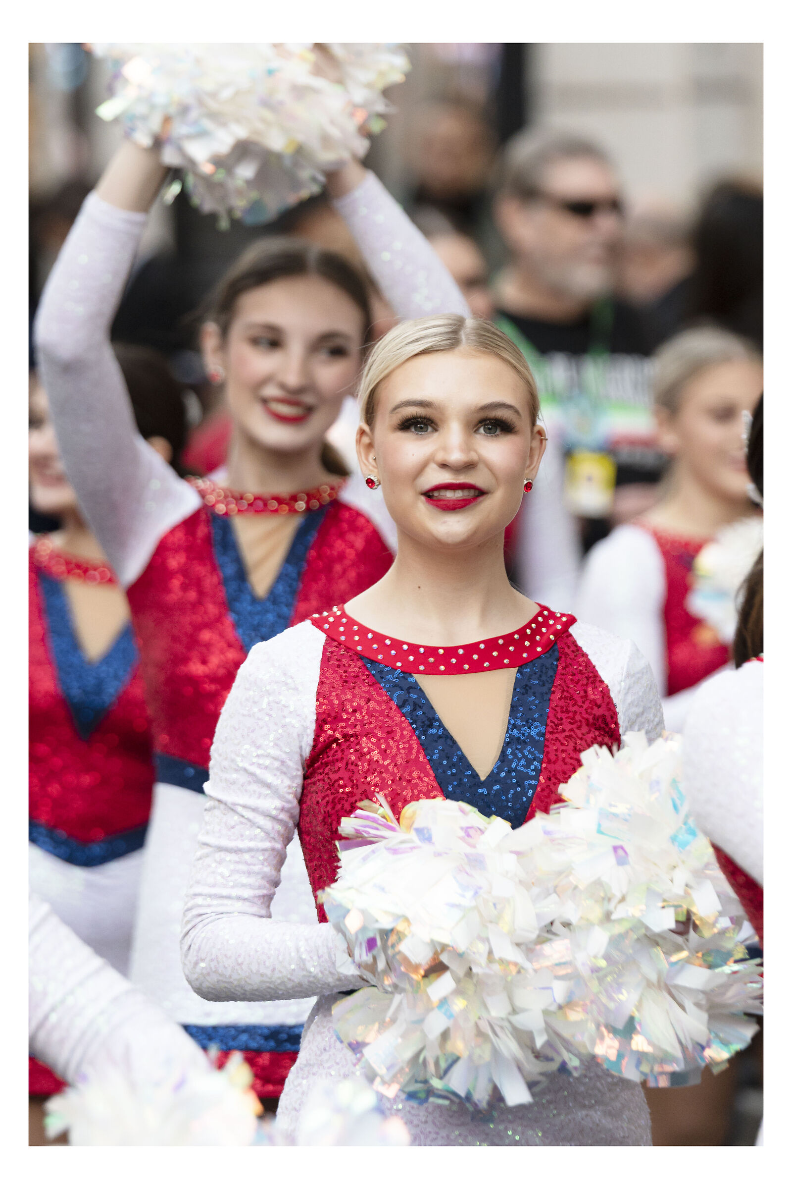 Rome new year parade. Portraits