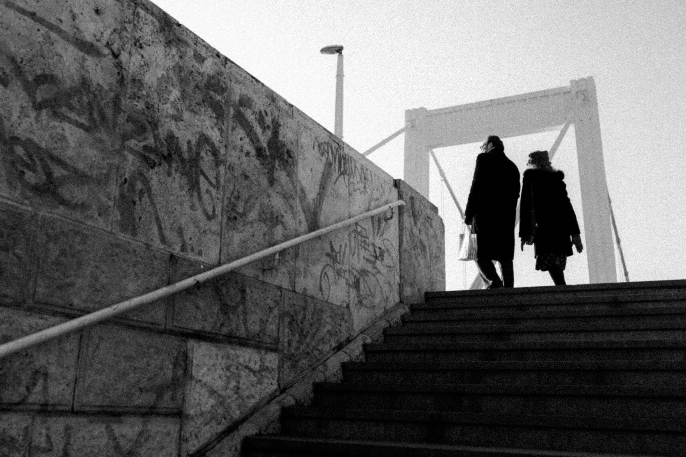 Budapest Couple BW