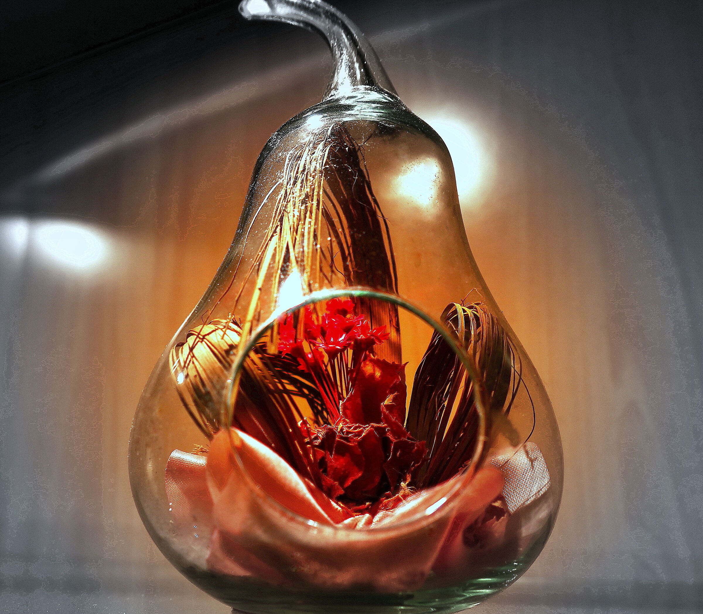 Flowers in the fruit