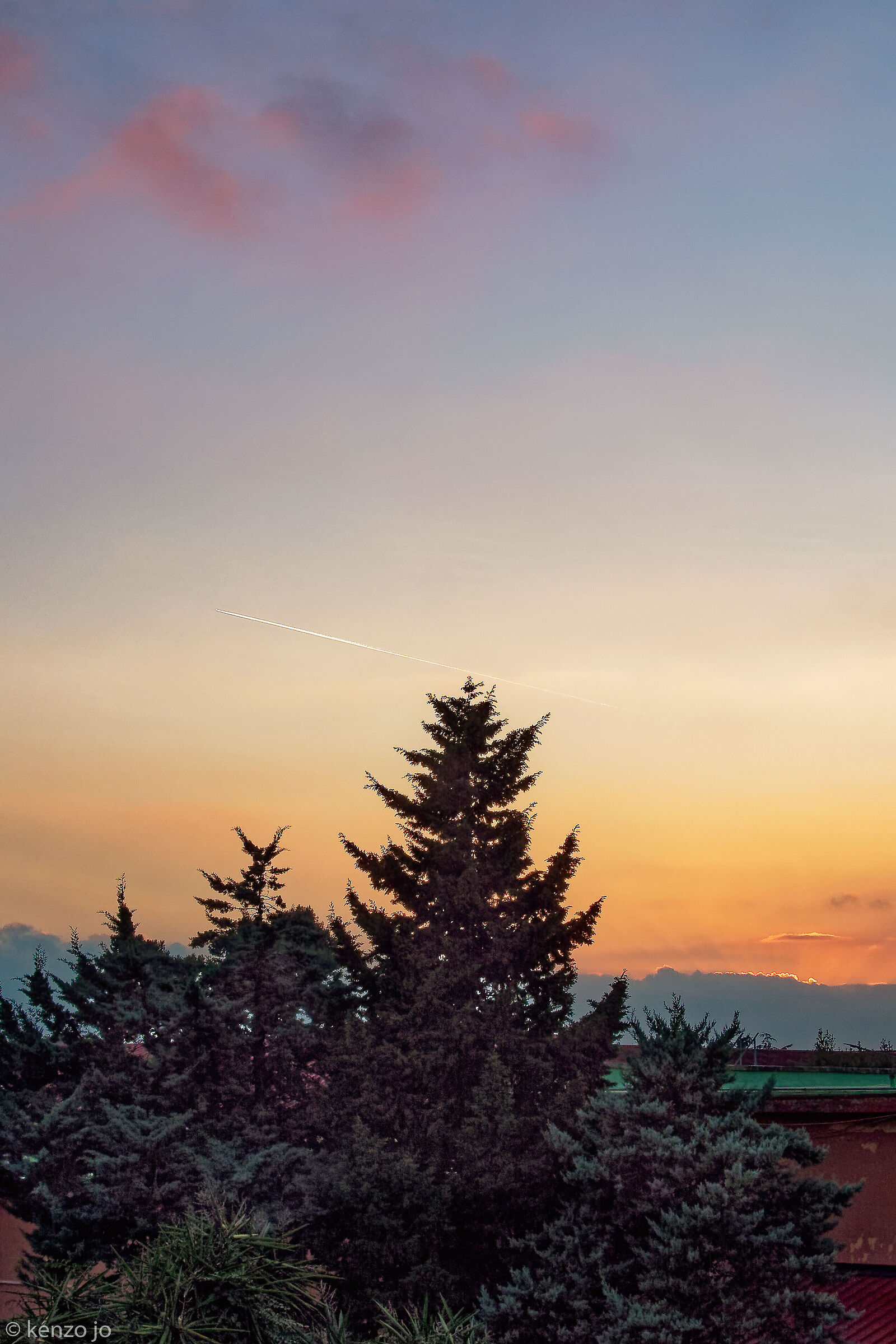 Sunset at the supermarket
