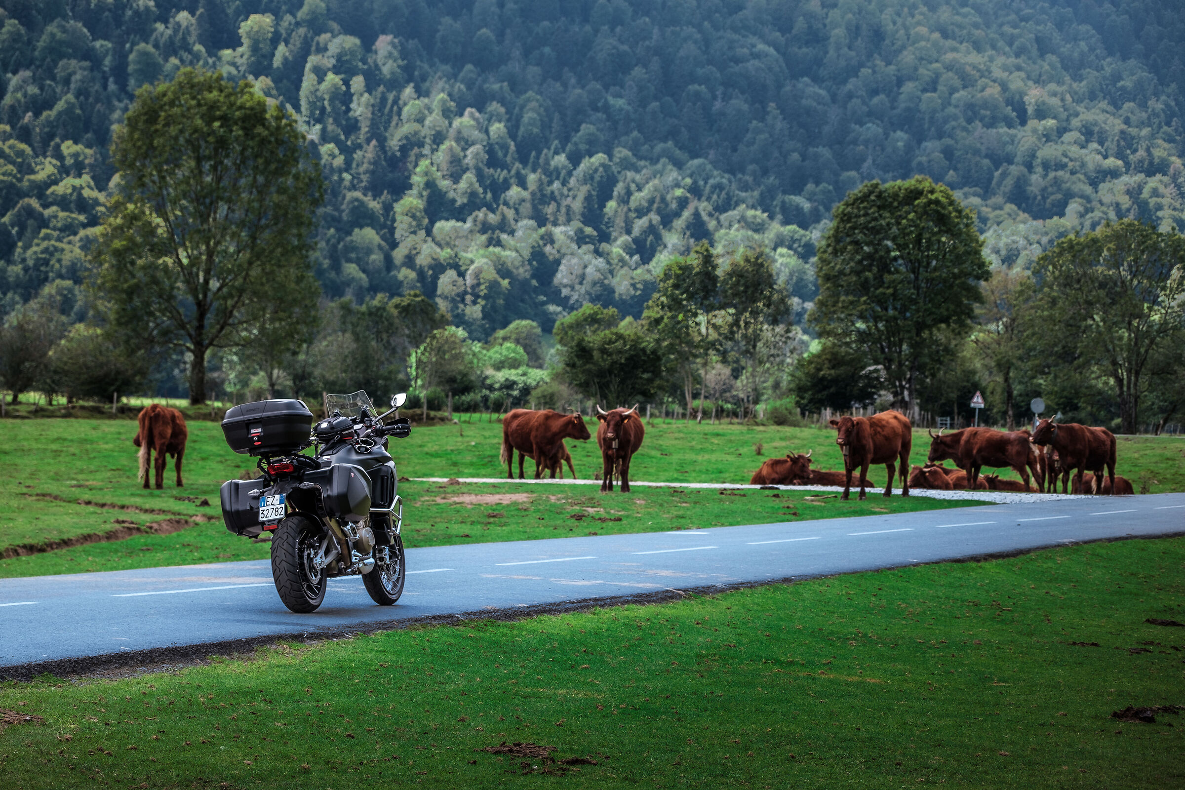 Col de Marie Blanque in moto (Pirenei)