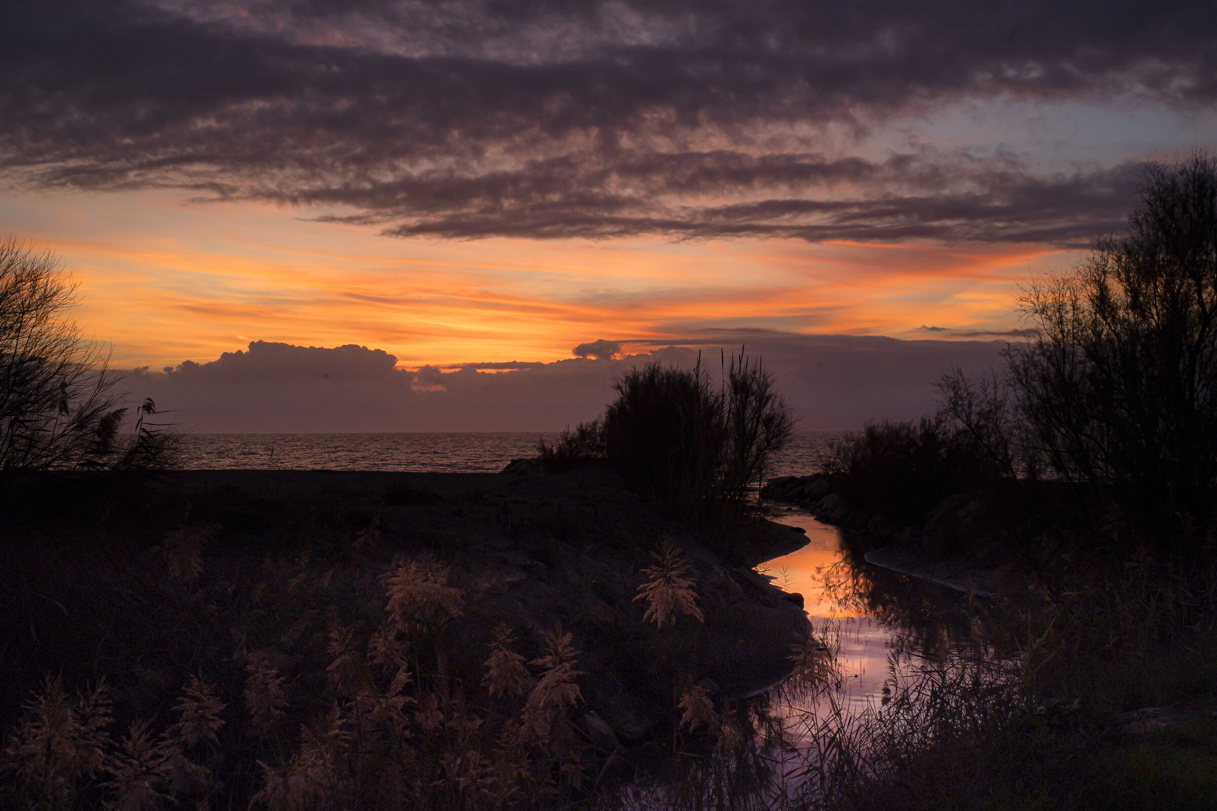 Tarquinia Lido (VT), first sunset 2023