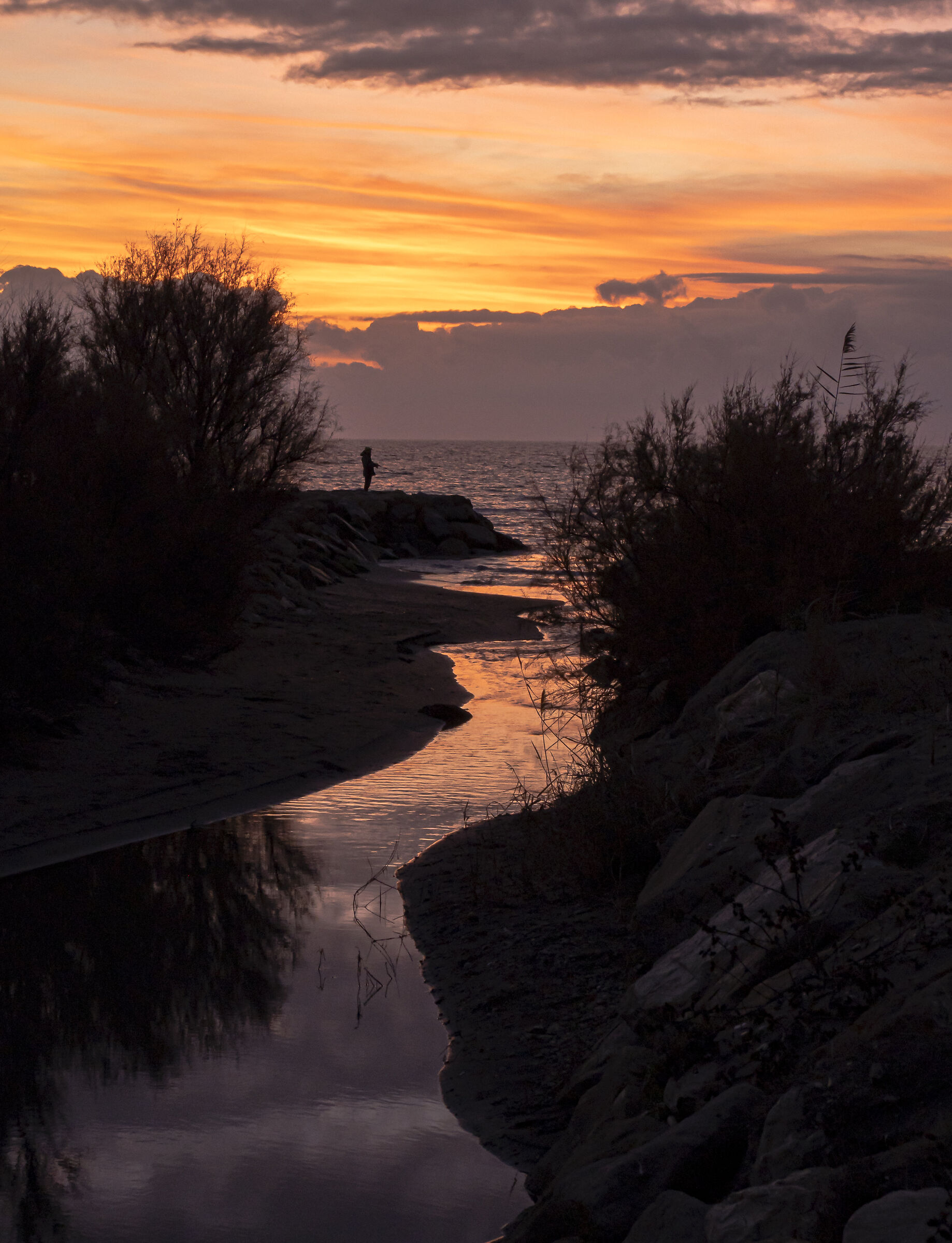 Tarquinia Lido (VT), first sunset 2023