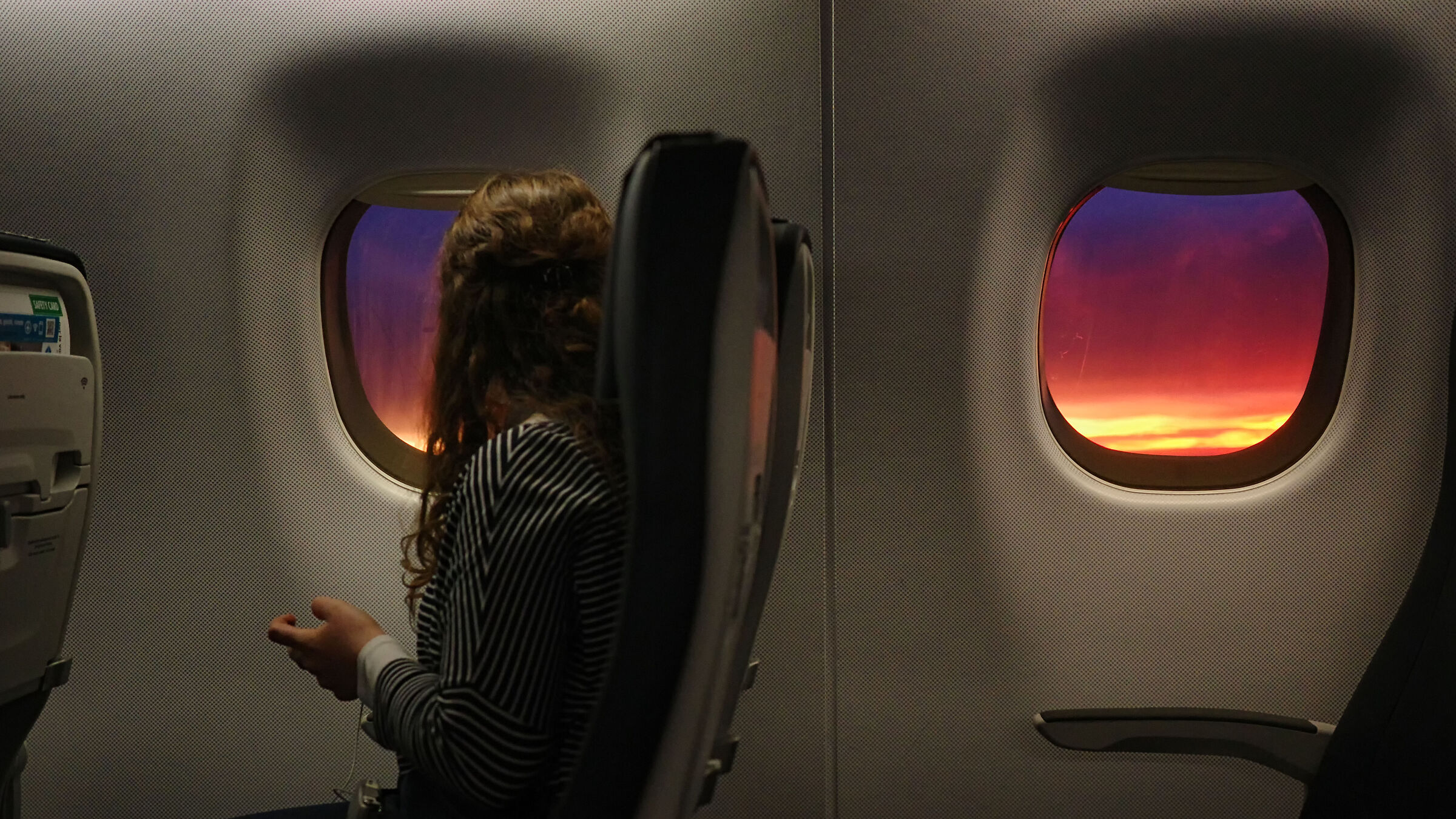 Airplane Sunset