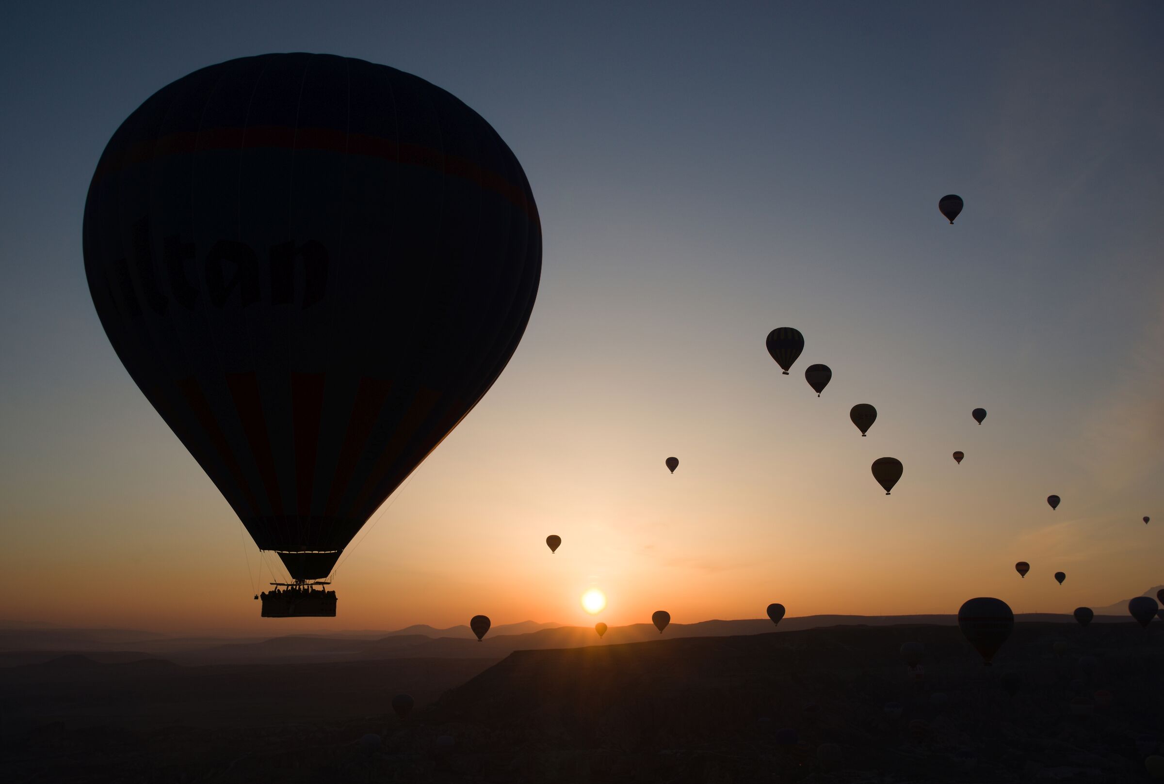 Sunrise on the ball / Capadocia