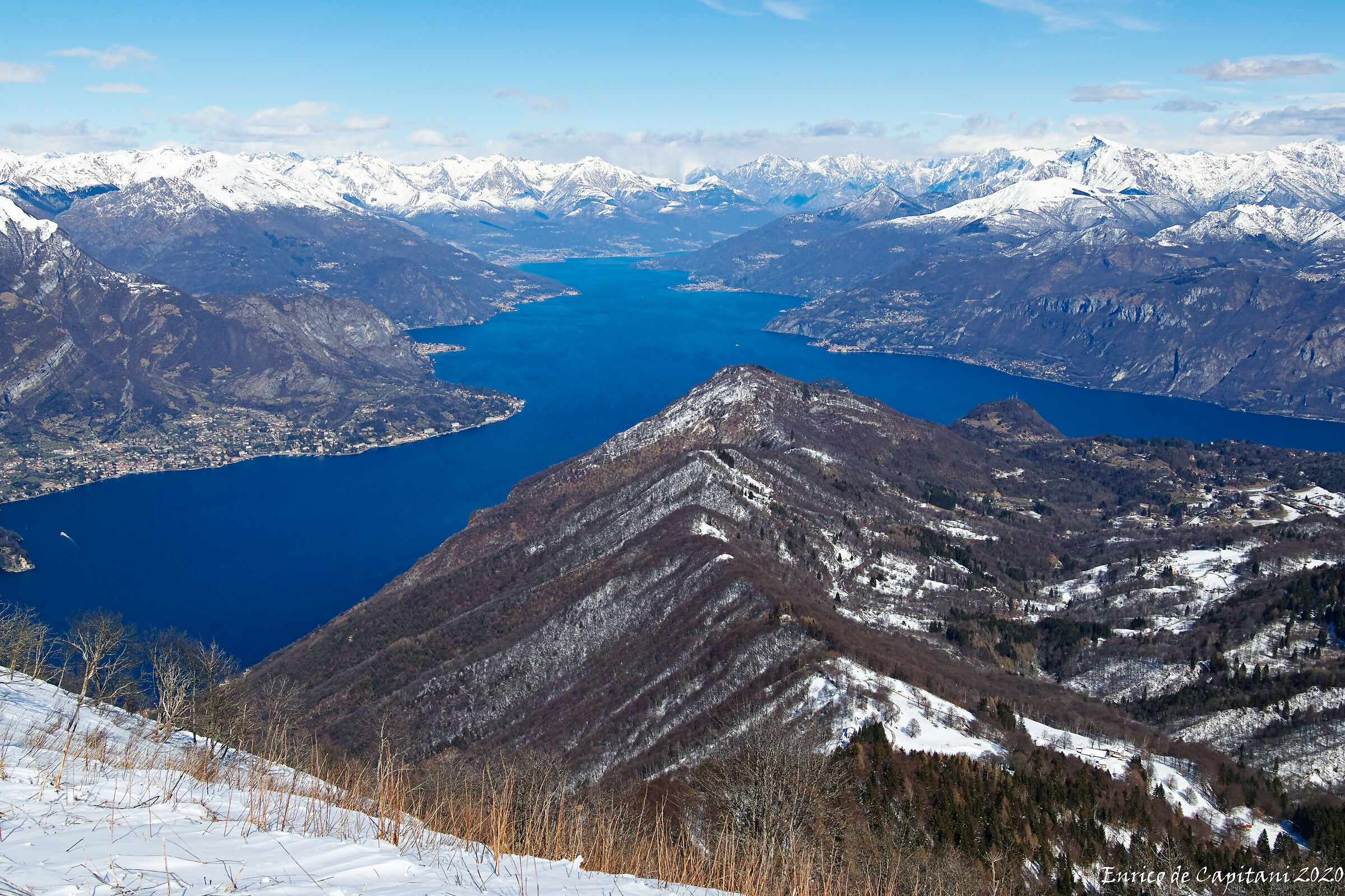 Il Lago di Como dall'Alpe di Terrabiotta