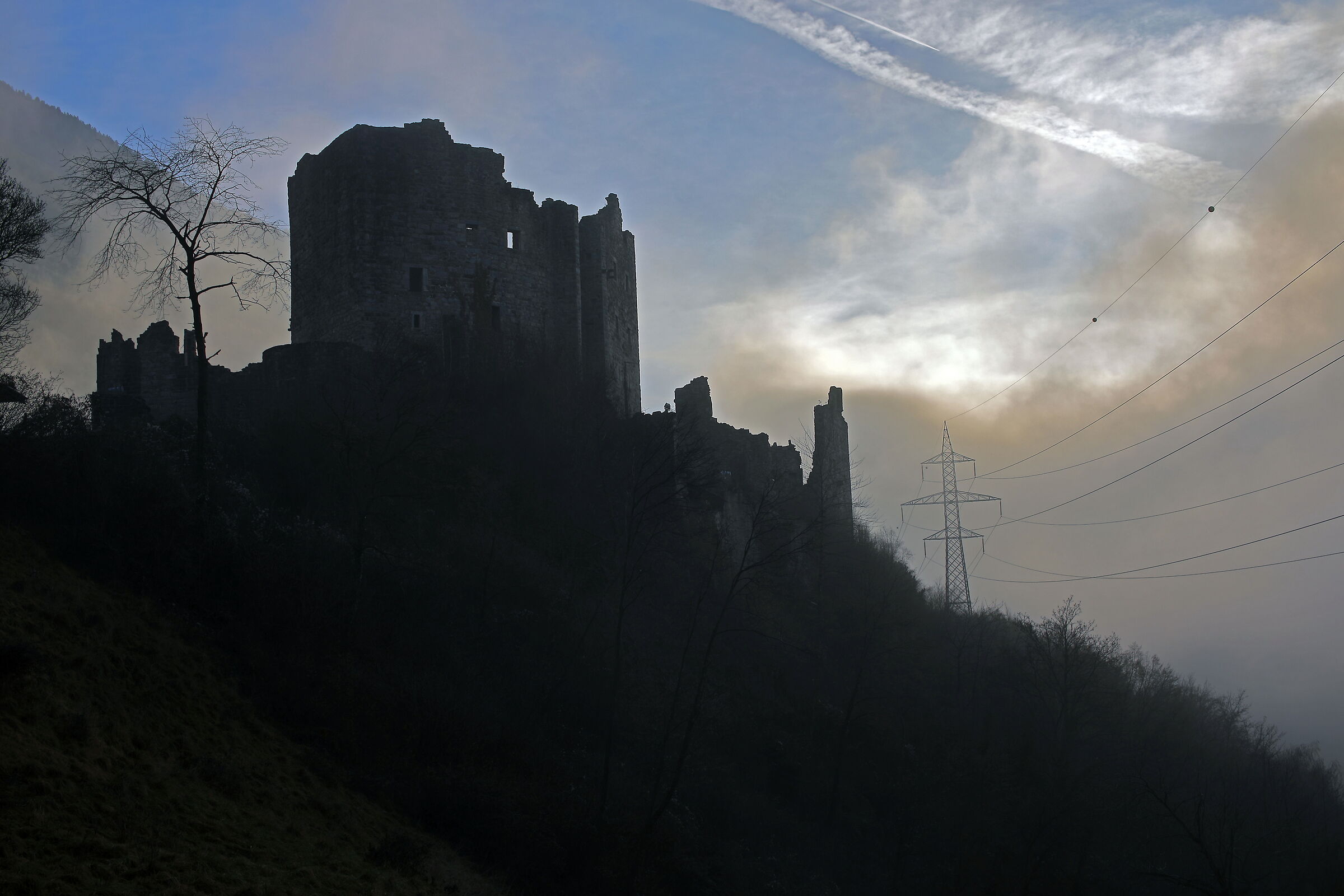 Nebbia a Castel Romano