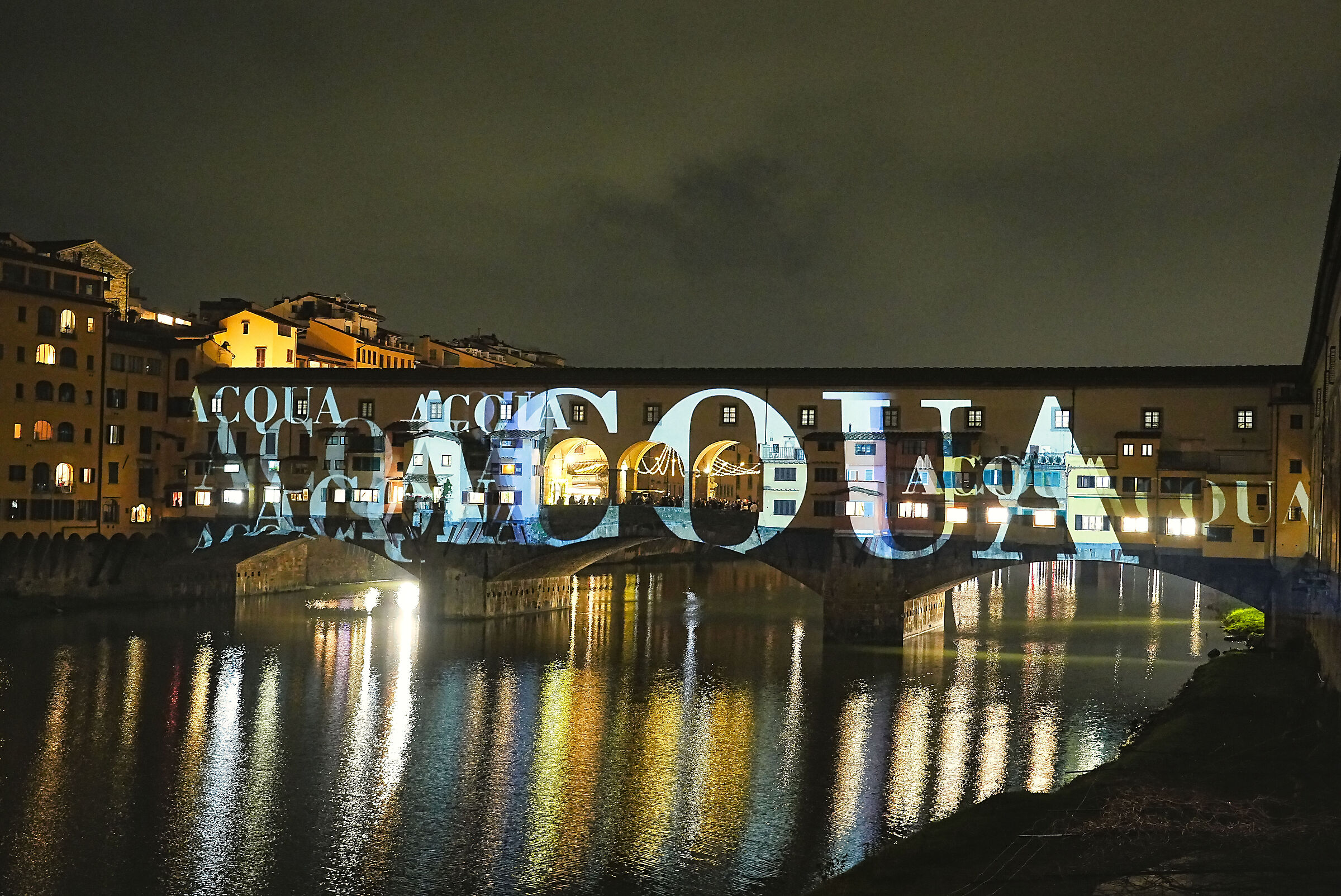 led on the Ponte Vecchio in Florence
