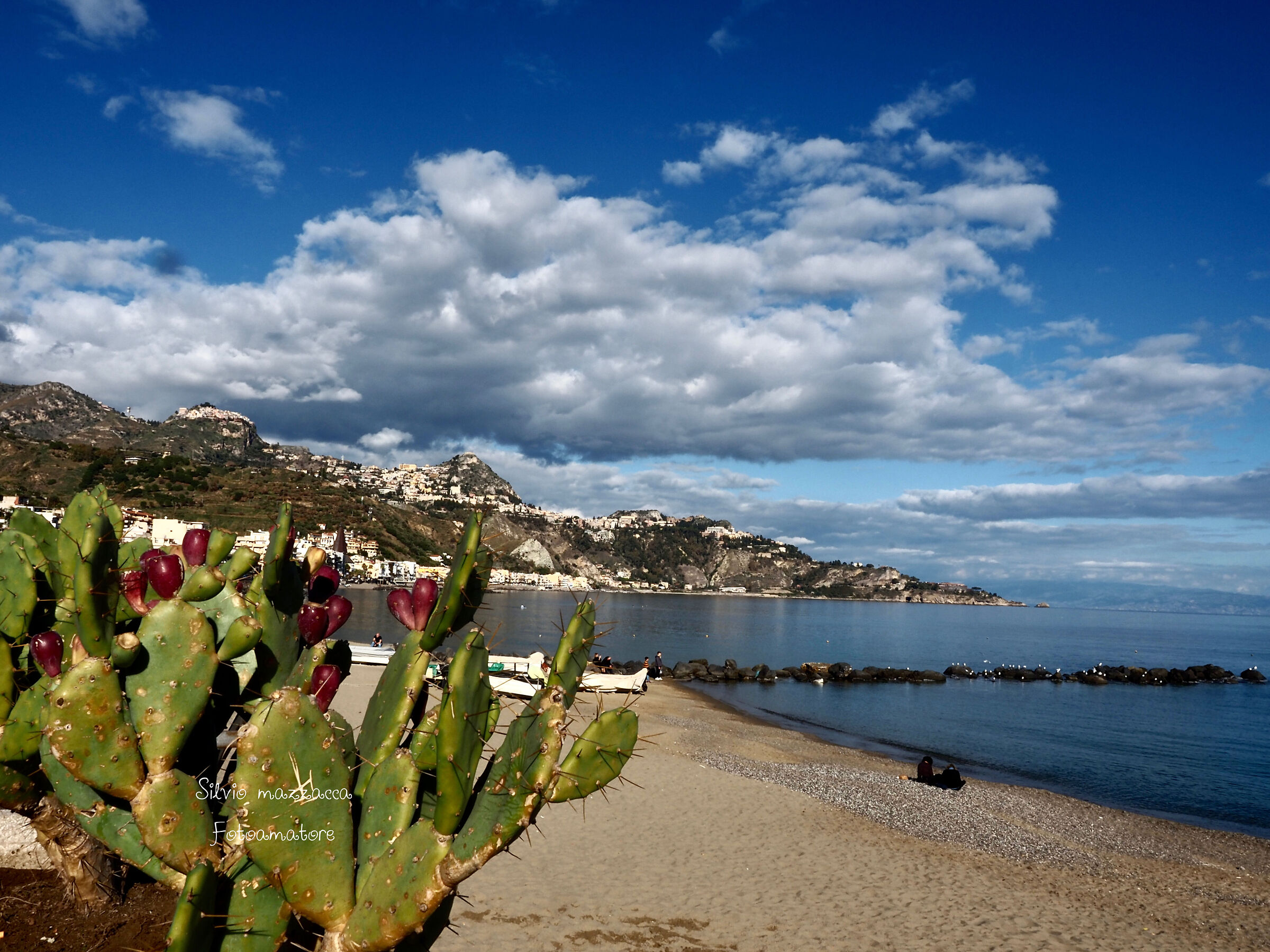Taormina seen from Naxsos