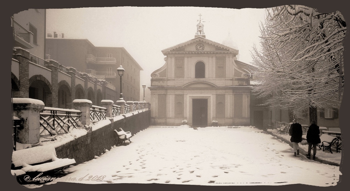 Snow and fog in Loiano (Bo)