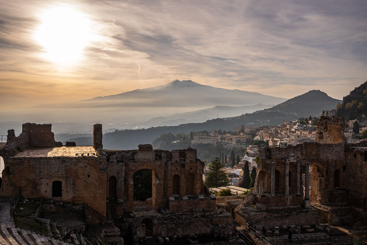 Ancient Theatre Taormina and Etna