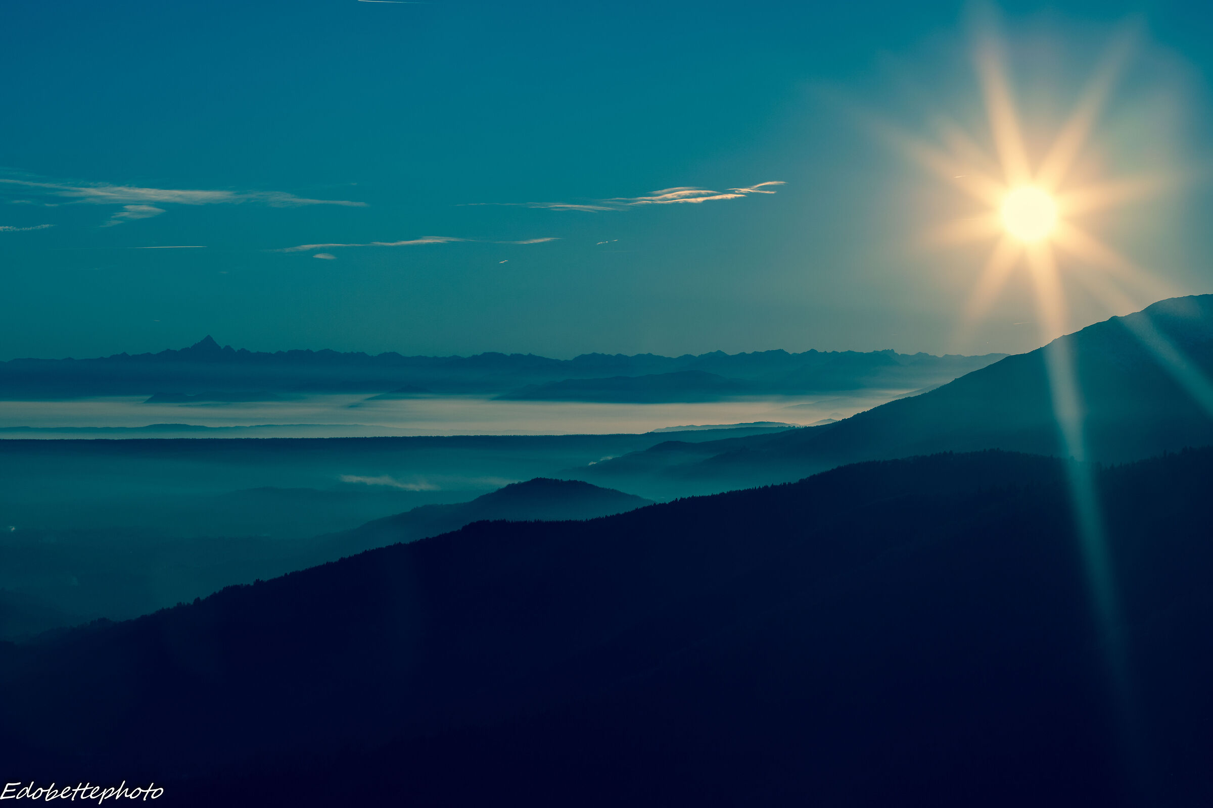 Monviso on the horizon