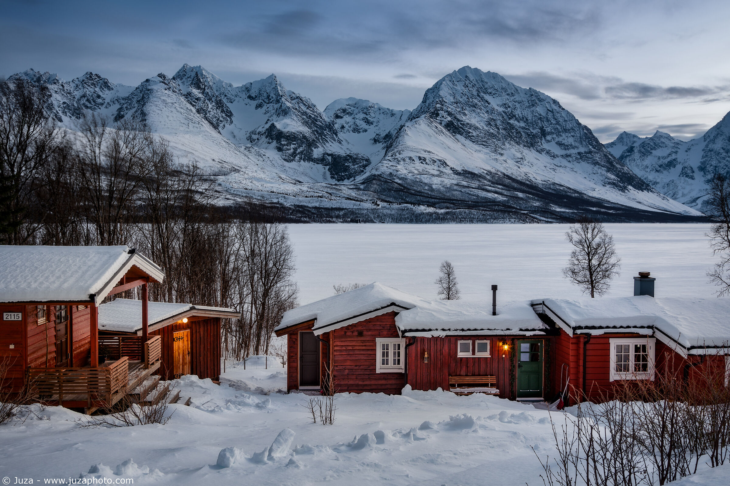 Houses in the Lyngen Alps