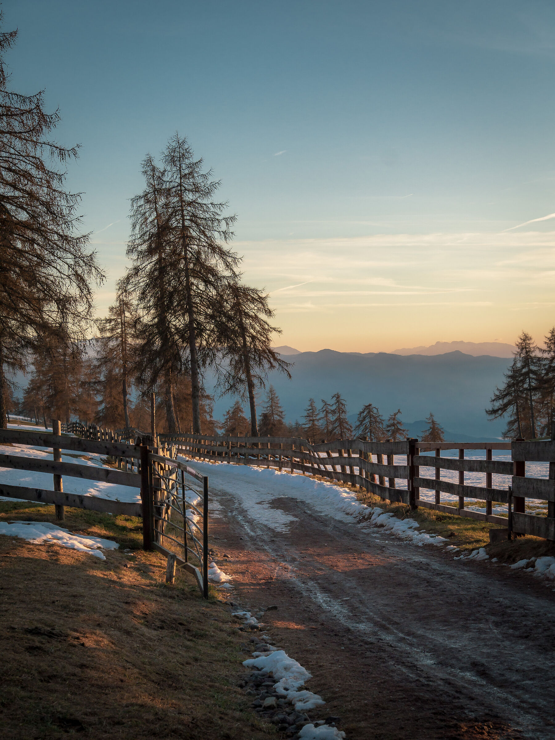 San Genesio al tramonto