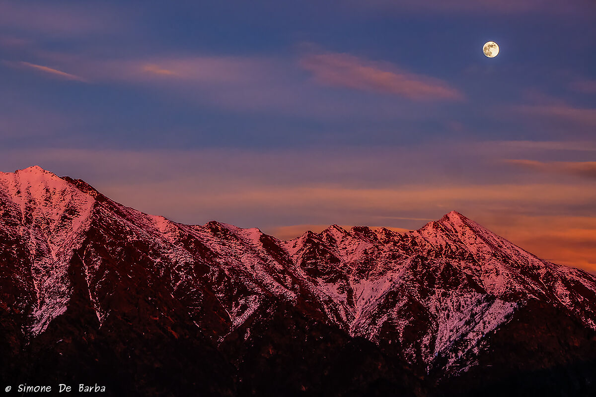 Full moon at Pian delle Betulle