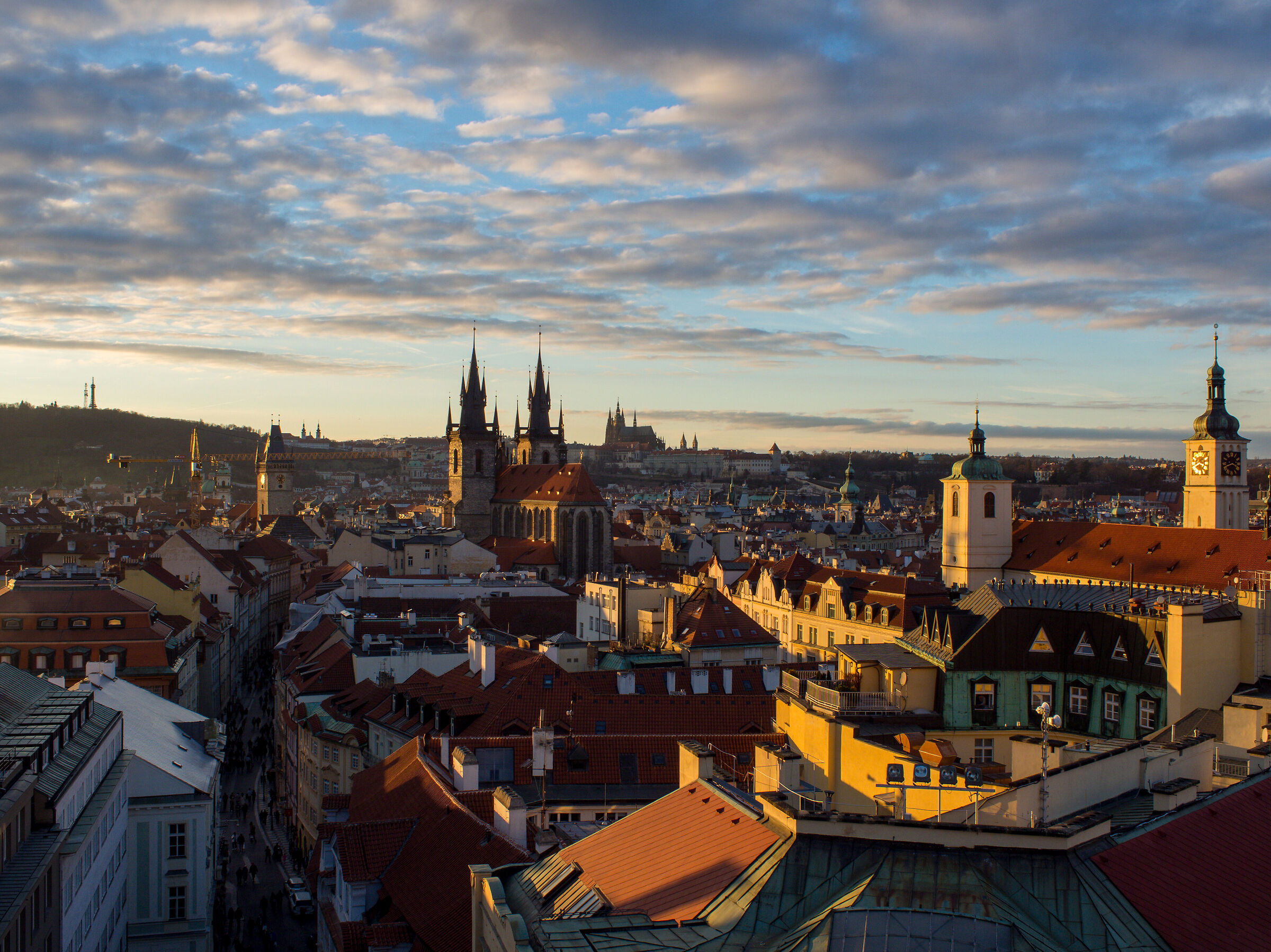 Sunset in Prague.