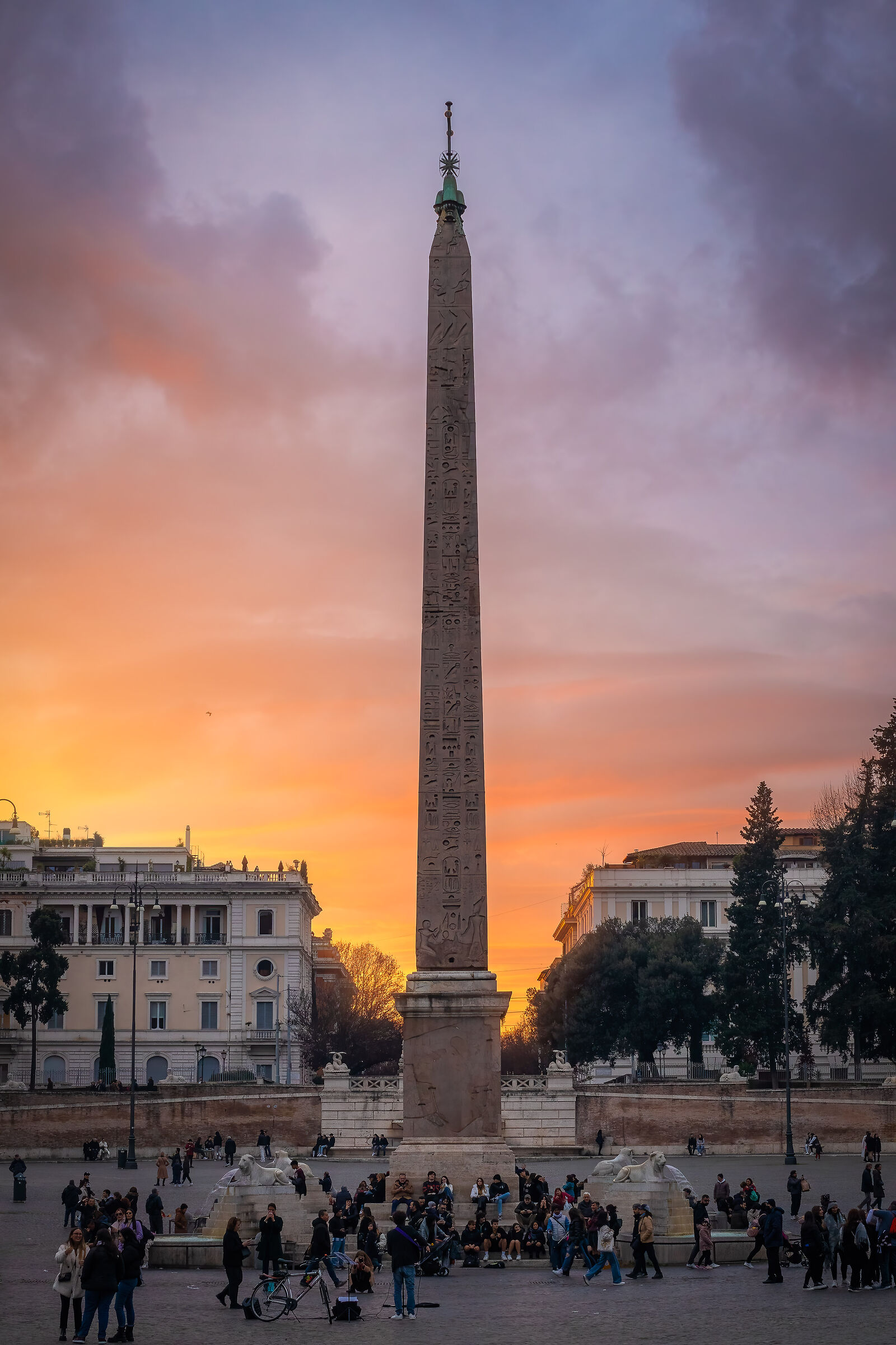 Tramonto a Piazza del Popolo