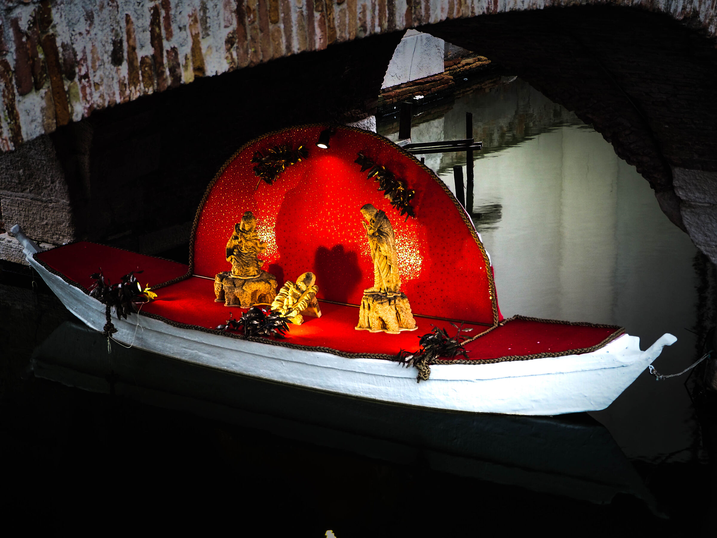 Comacchio Presepe sulla barca