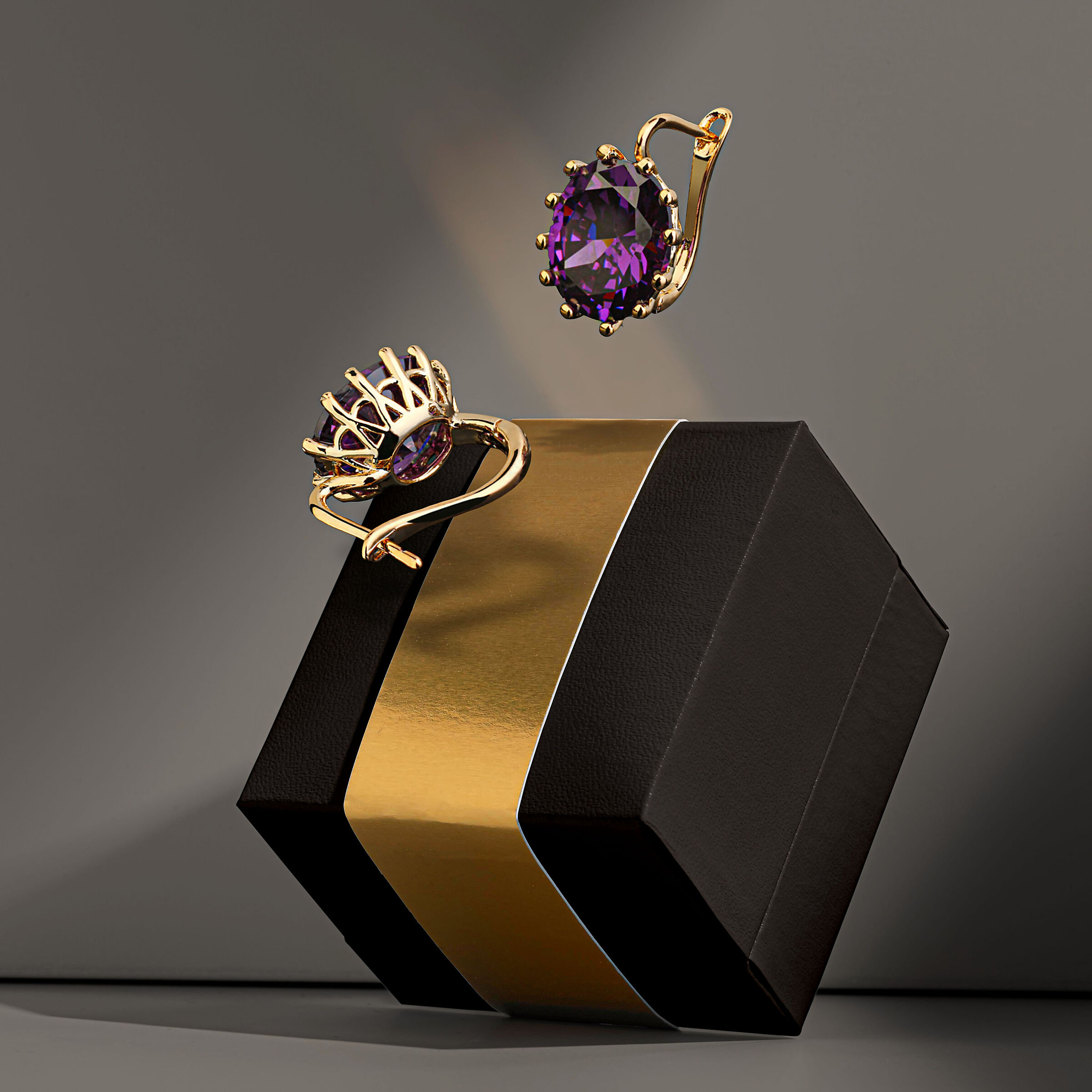 Box and Earrings