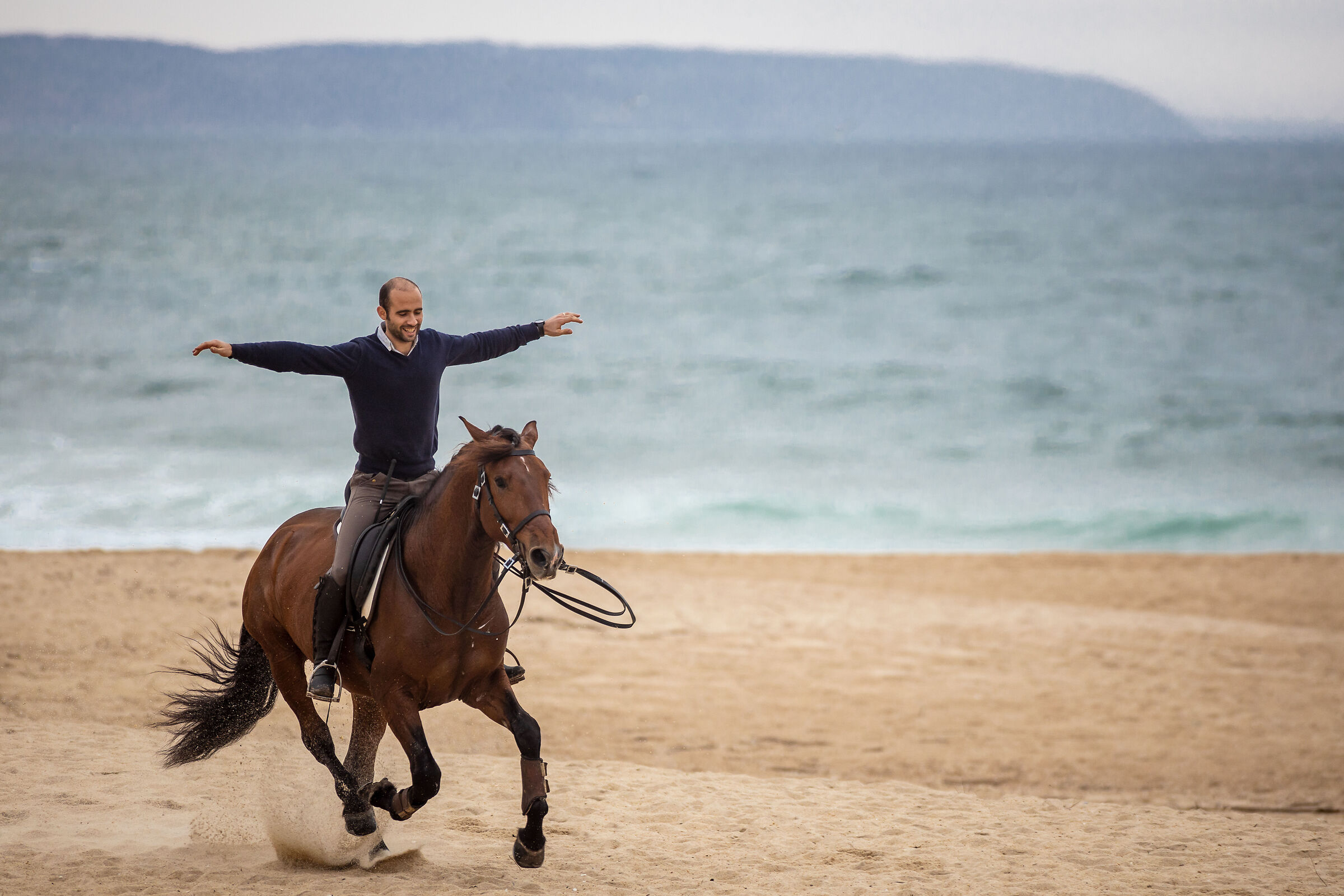 Bruno and his thoroughbred Lusitanian "Conquistador"
