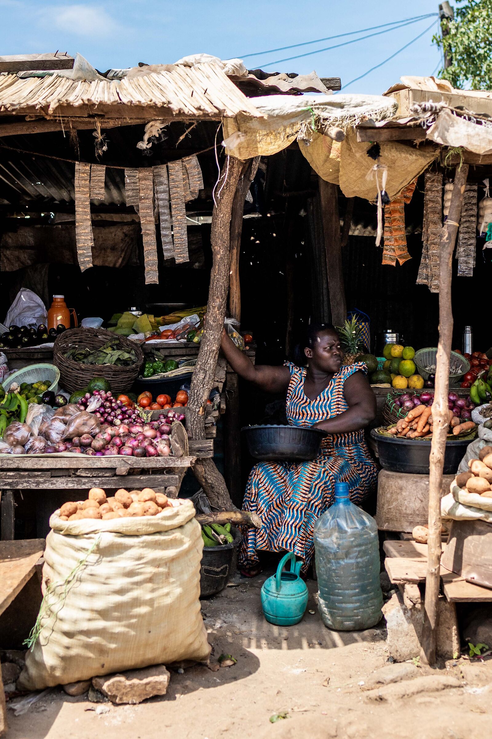 Moroto market - woman seller