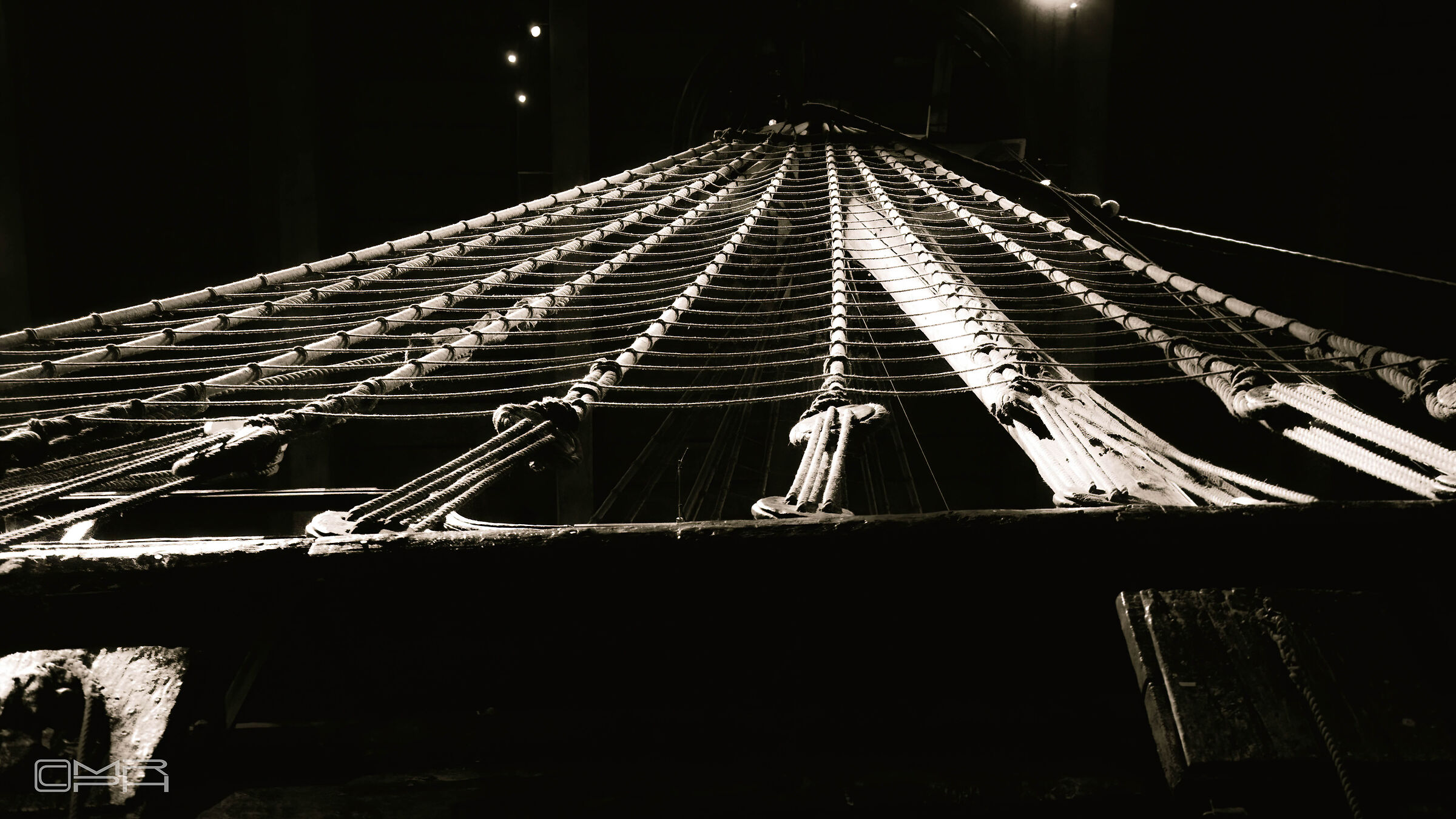 detail of a sailing ship