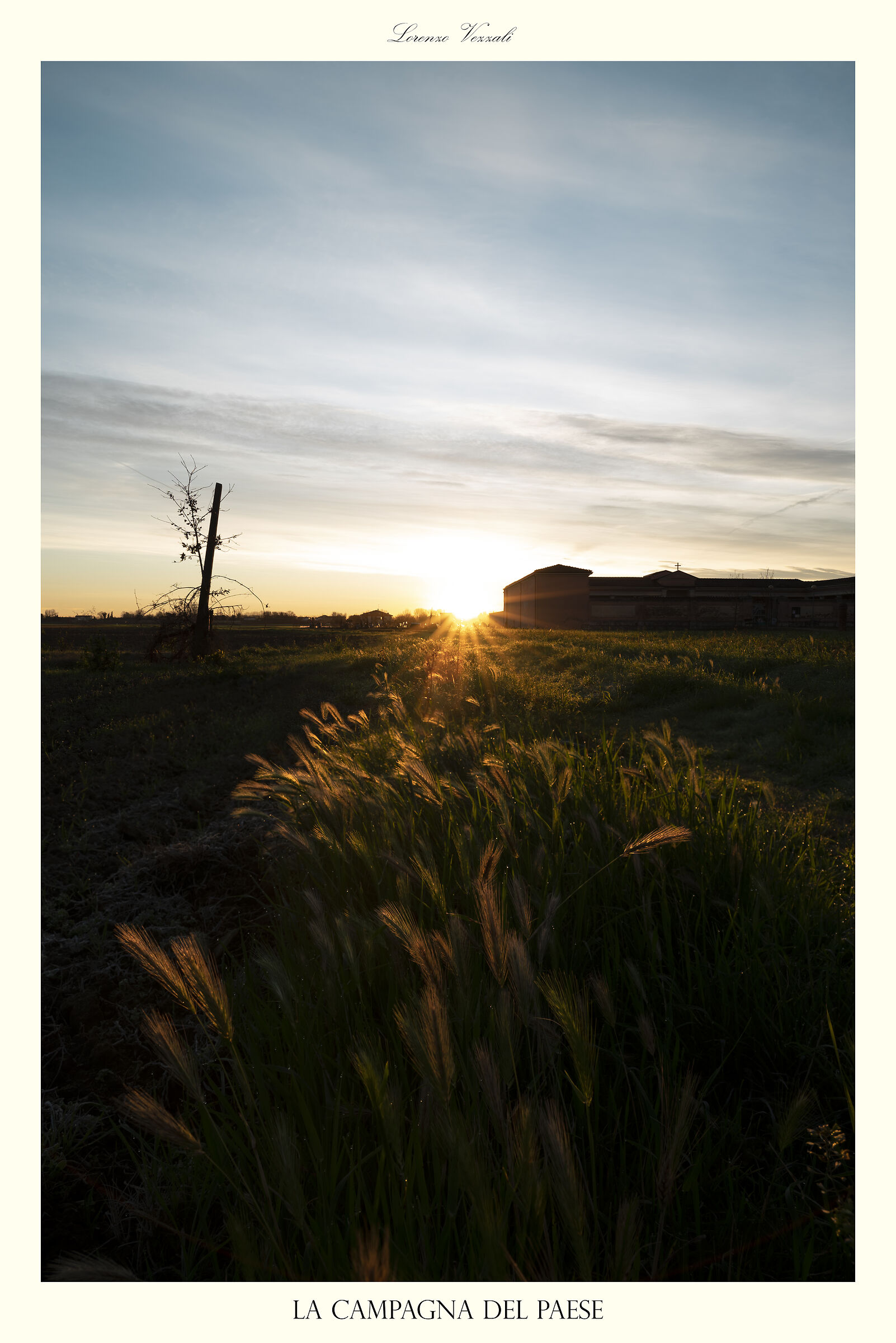La campagna dietro il paese