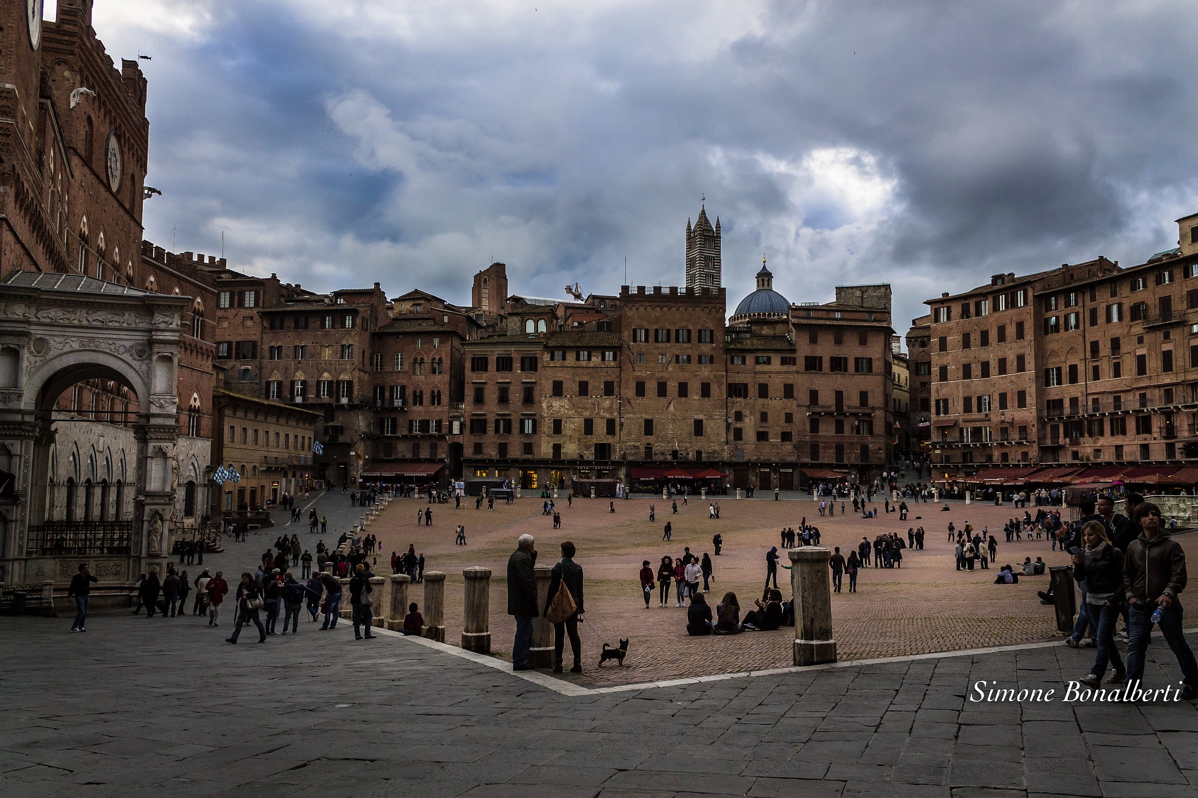 Siena prima del temporale