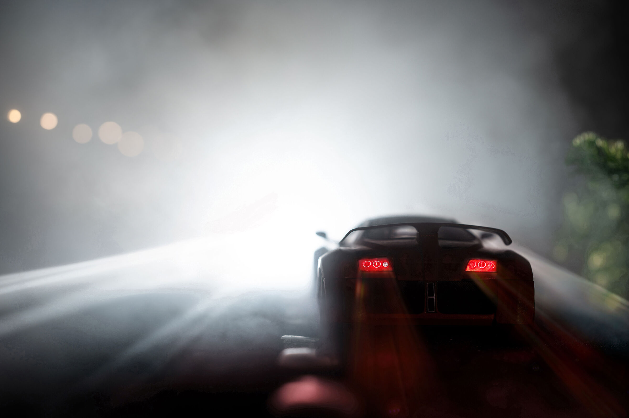 Lights in the fog