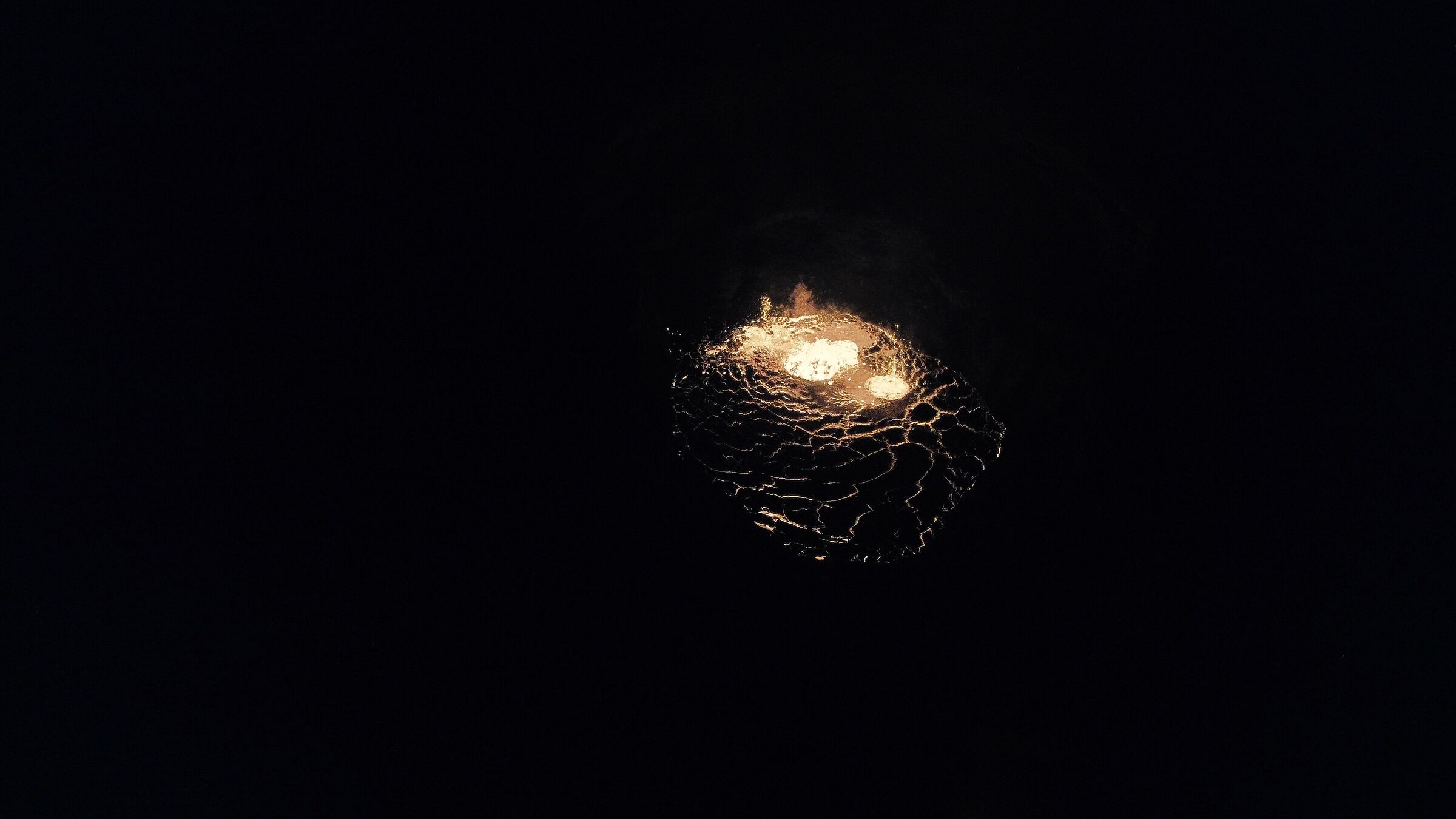 Inside the volcano