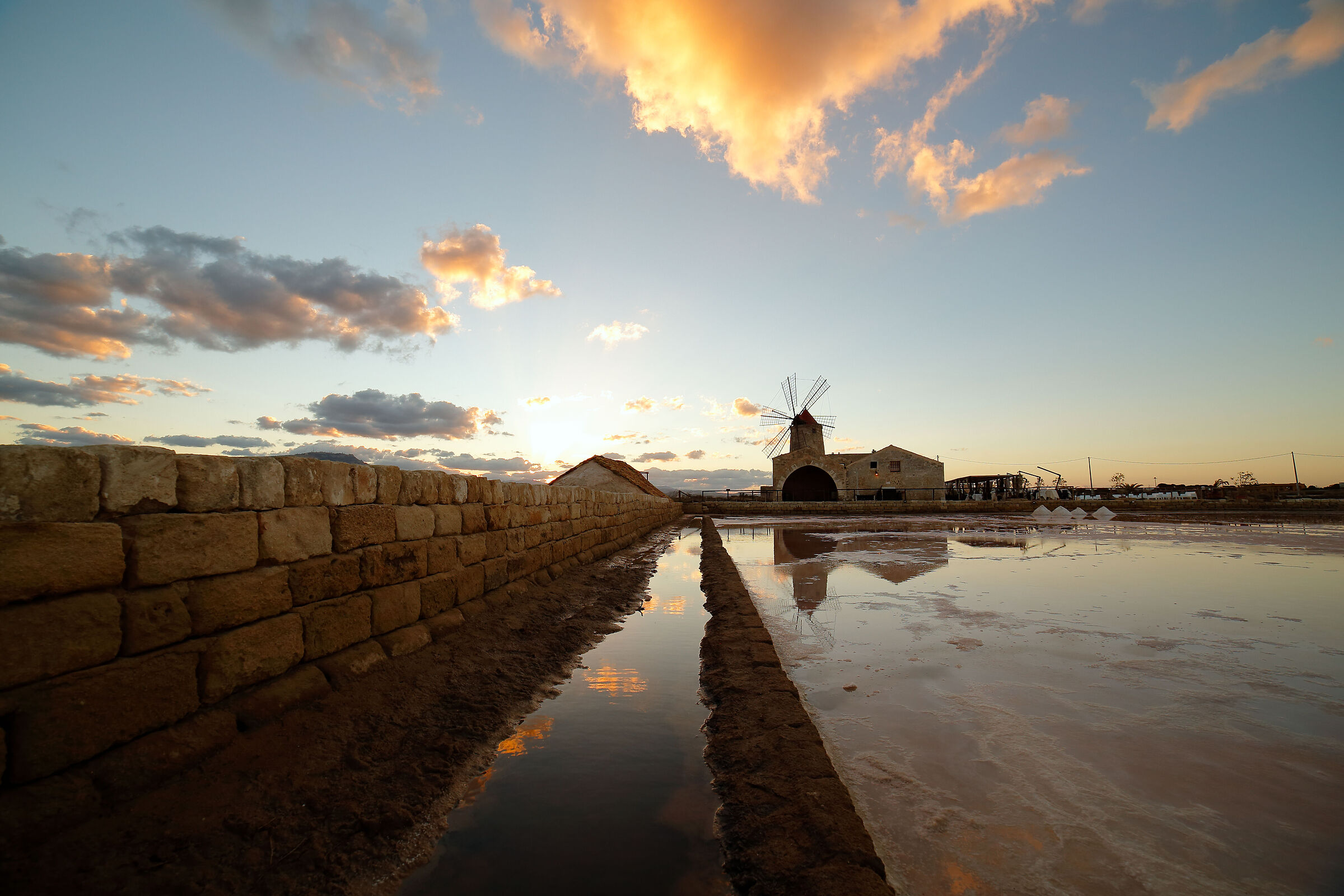 Sunrise at the Salt Pans of Trapani