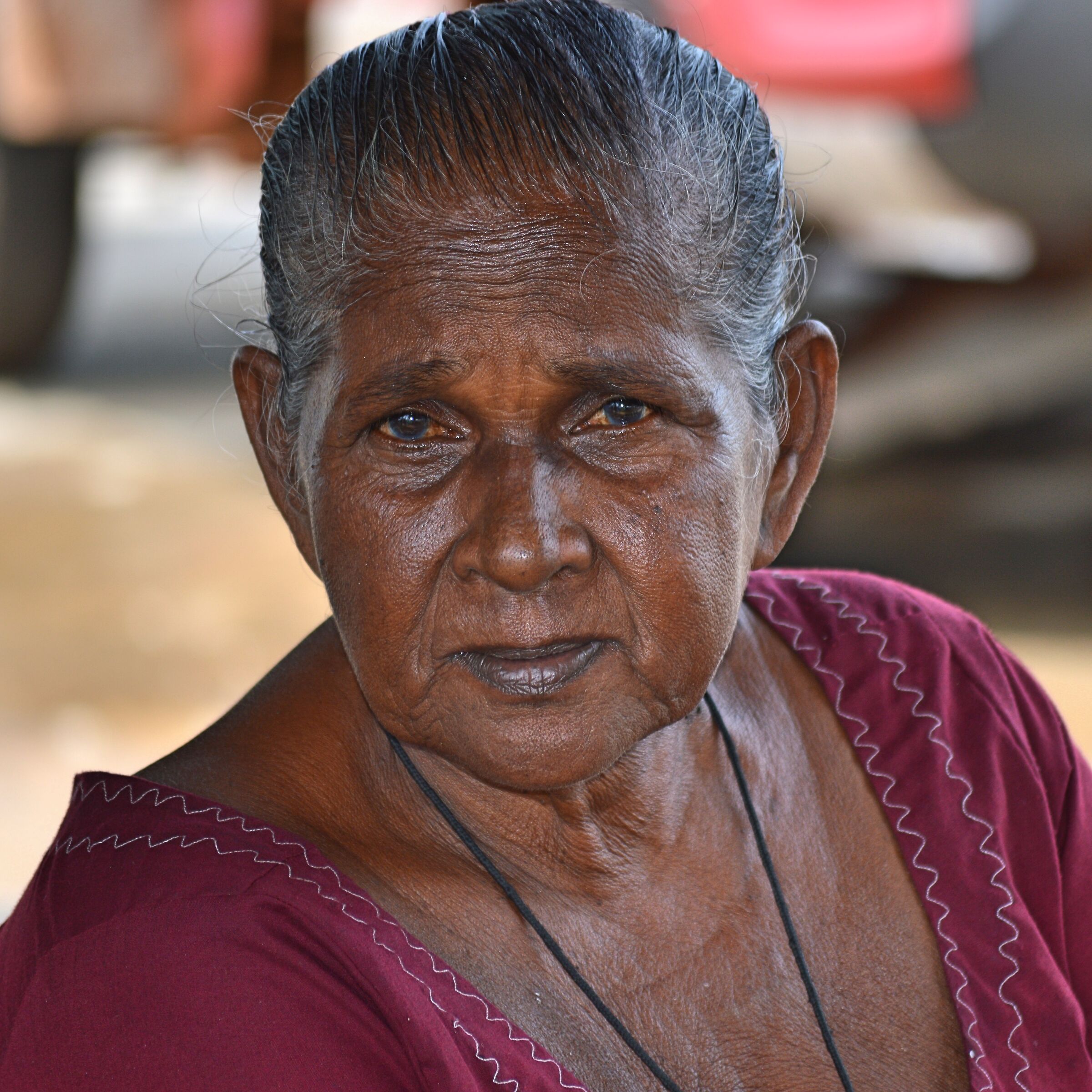 Anziana dello Sri Lanka