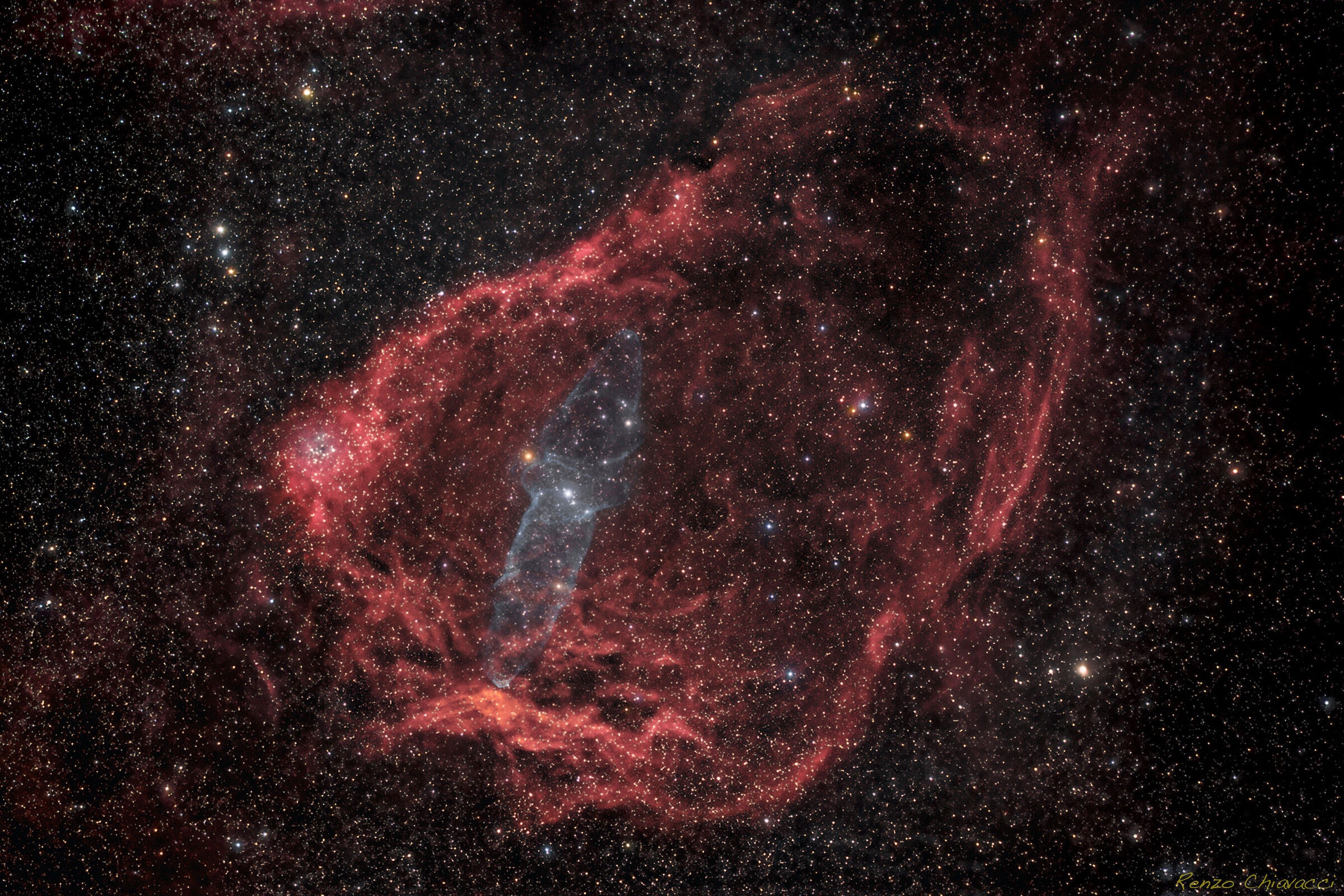 Sh2-129 'Flyng Bat' and 'Squid' in Cepheus