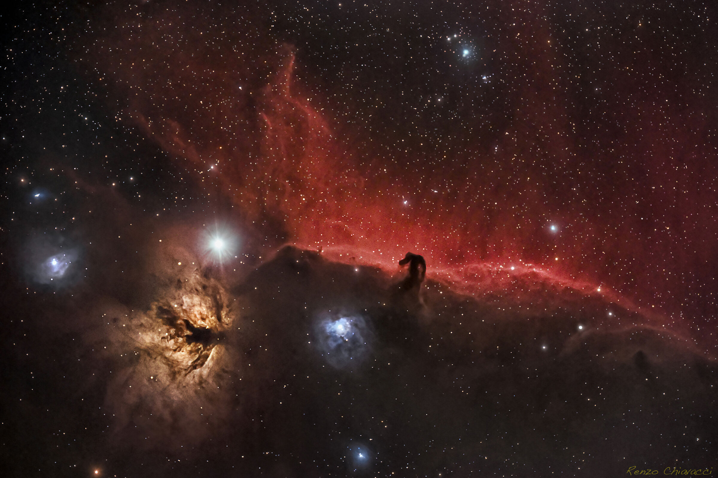 Nebulae 'Flame' & 'Horsehead' in Orion