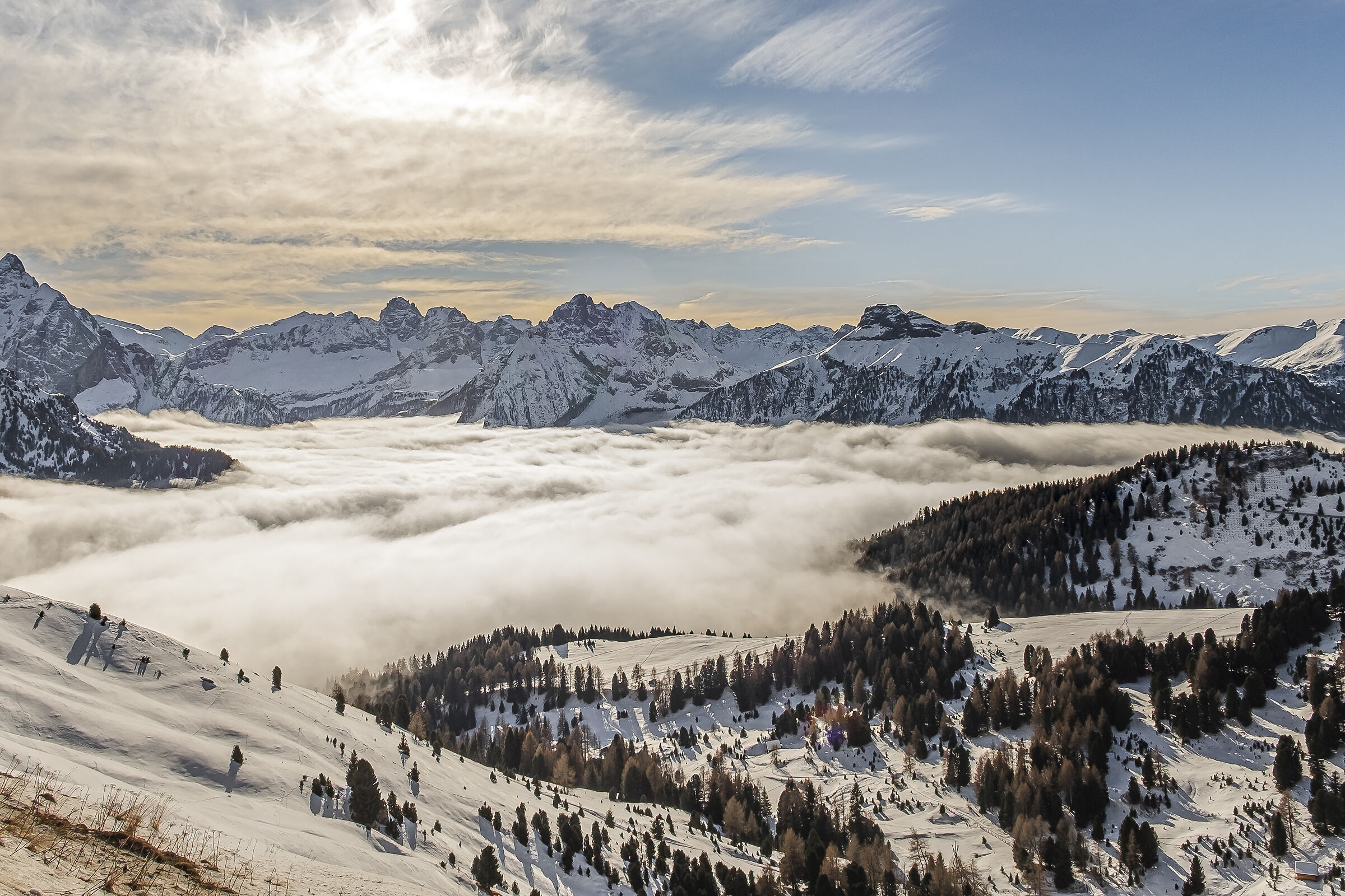 Veduta dal passo Sella