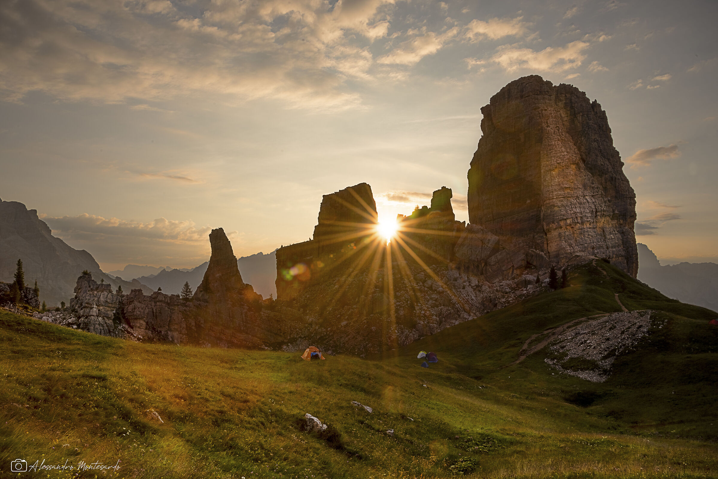 Sunset at Cinque Torri - Dolomites - July 2022