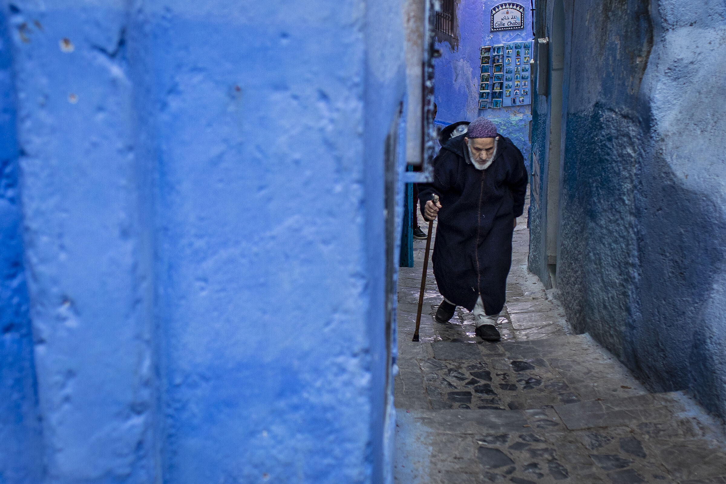 a spasso nella città blu