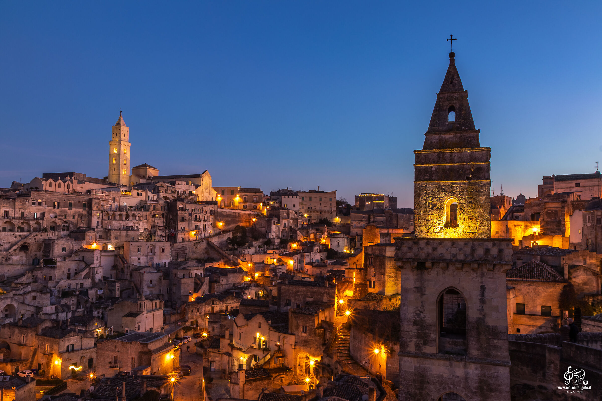 Sassi Matera al tramonto