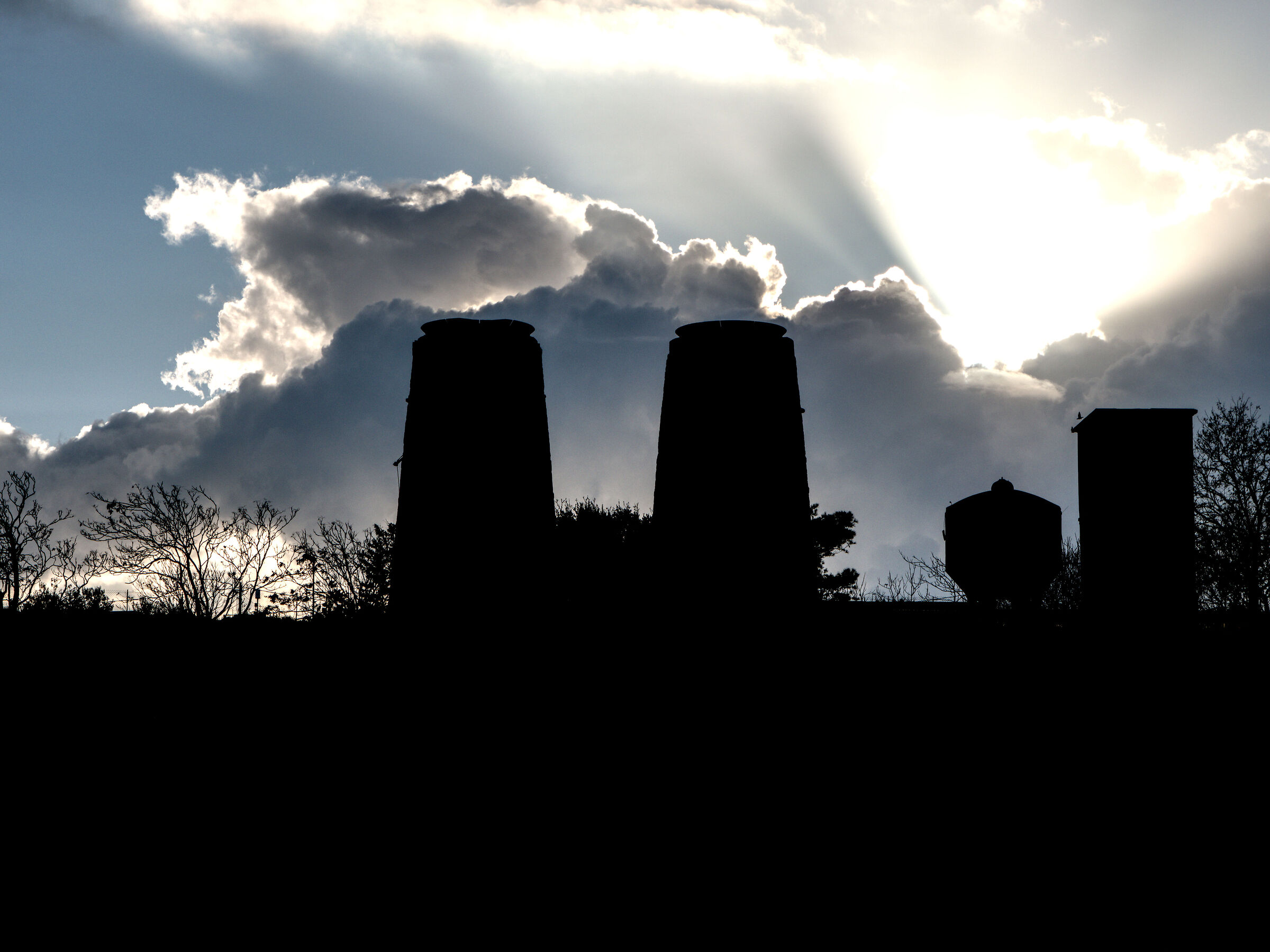 le fornaci al tramonto