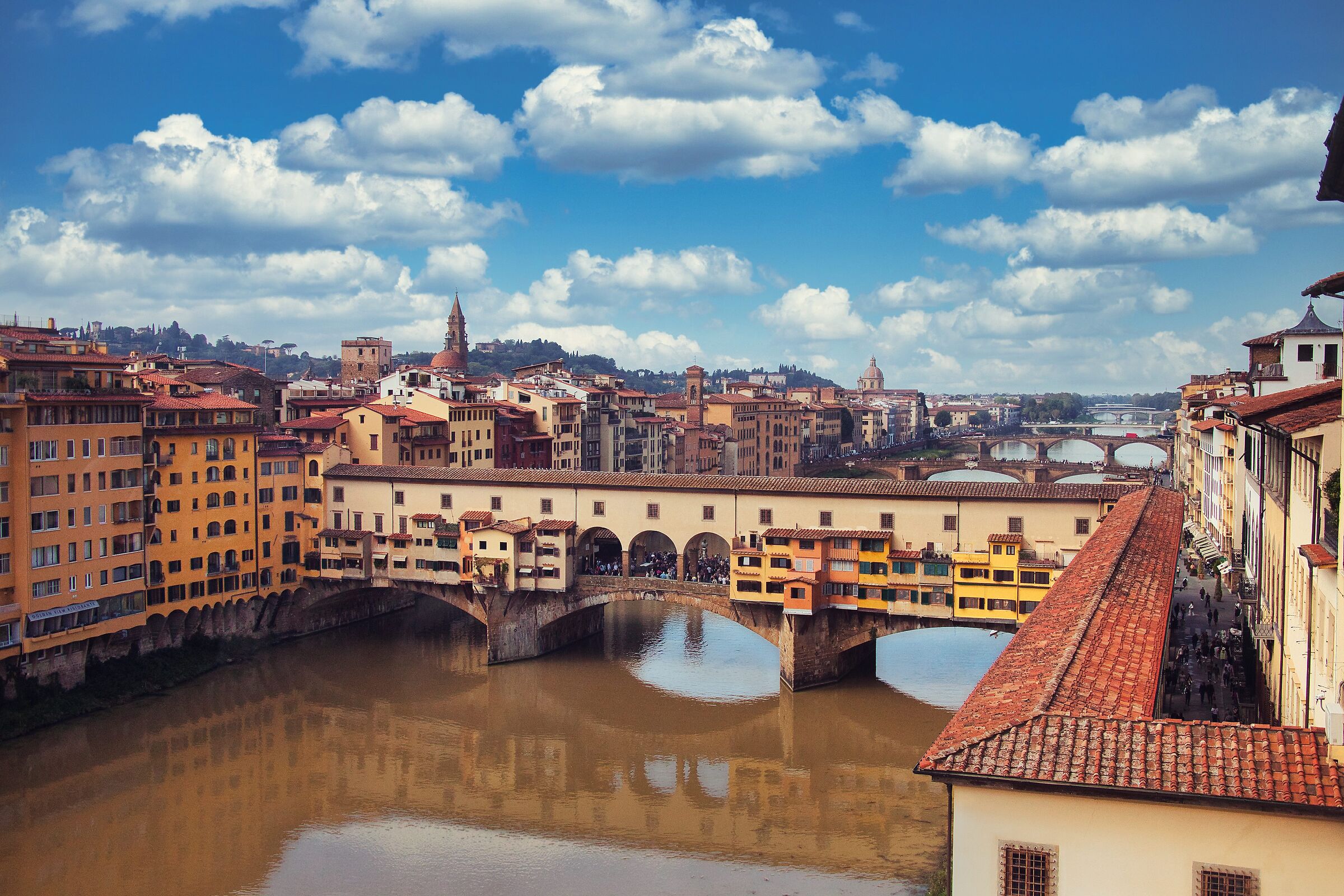 Florence, Ponte Vecchio from the Uffizi