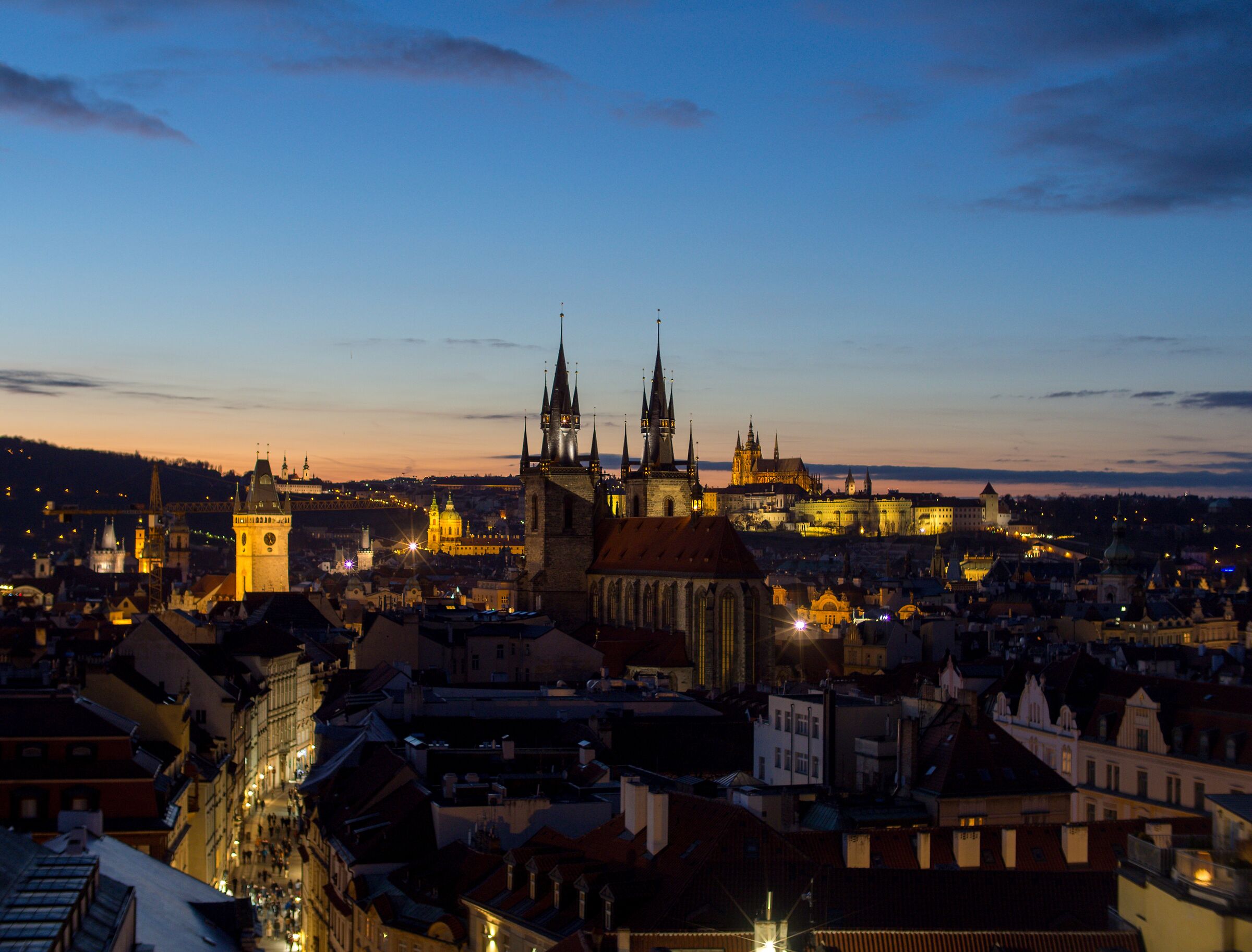Blue time in Prague.