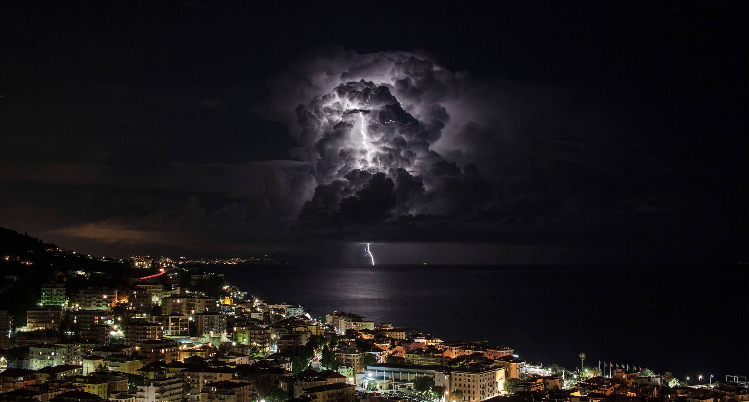 Storm in the Ligurian Sea