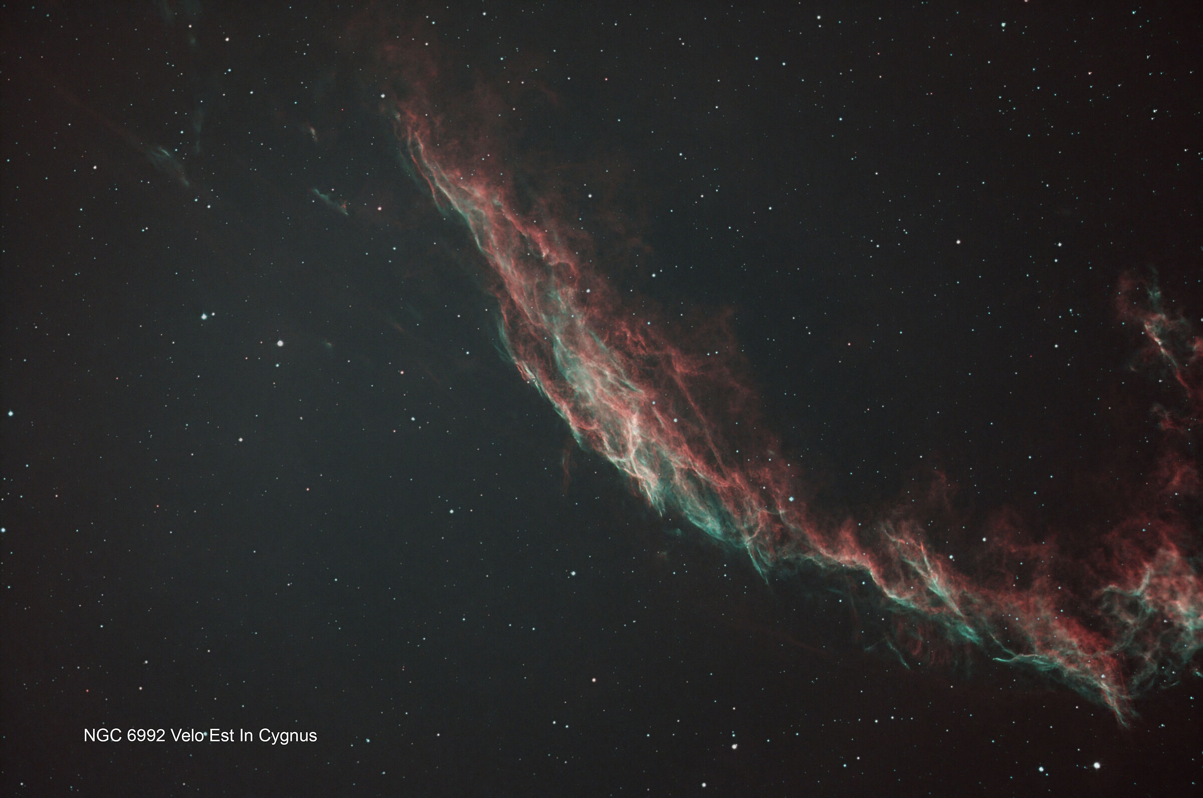 NGC 6992 Velo est in Cygnus