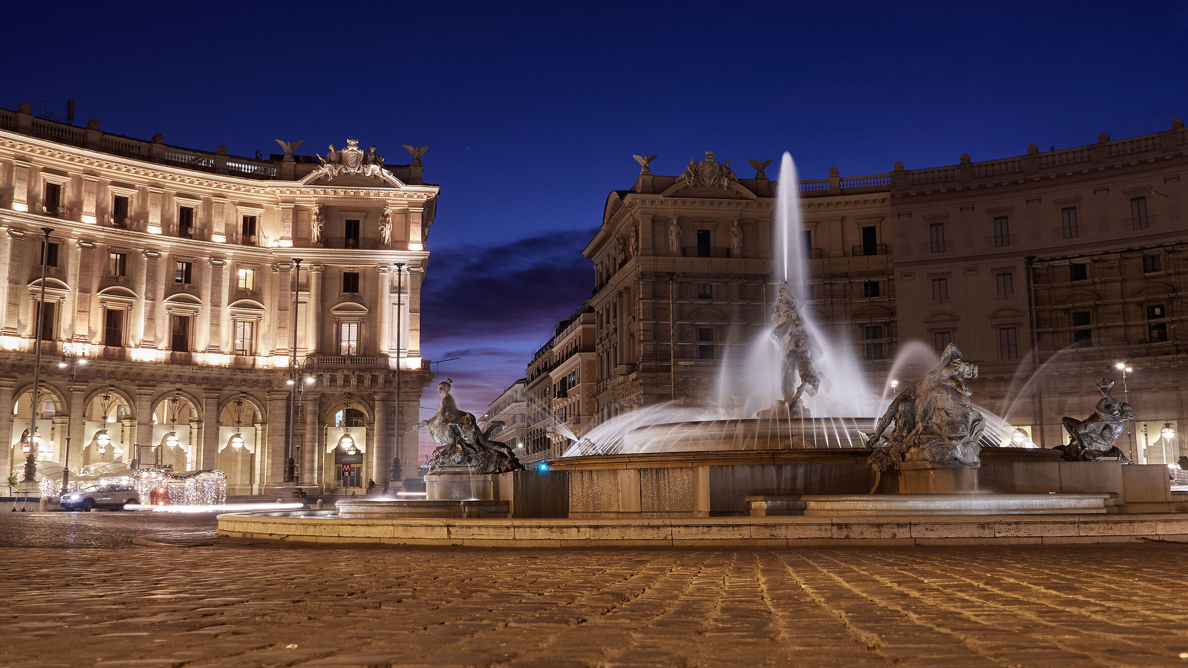 Tramonto a Piazza Esedra