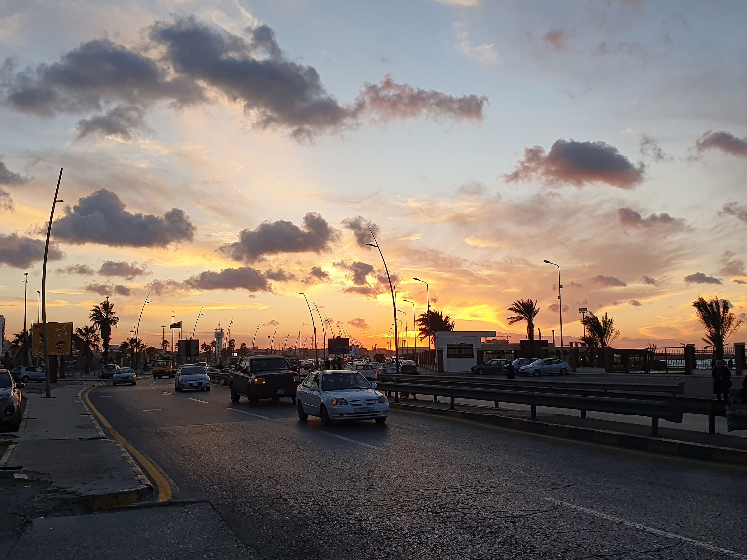 The sunset of Tripoli